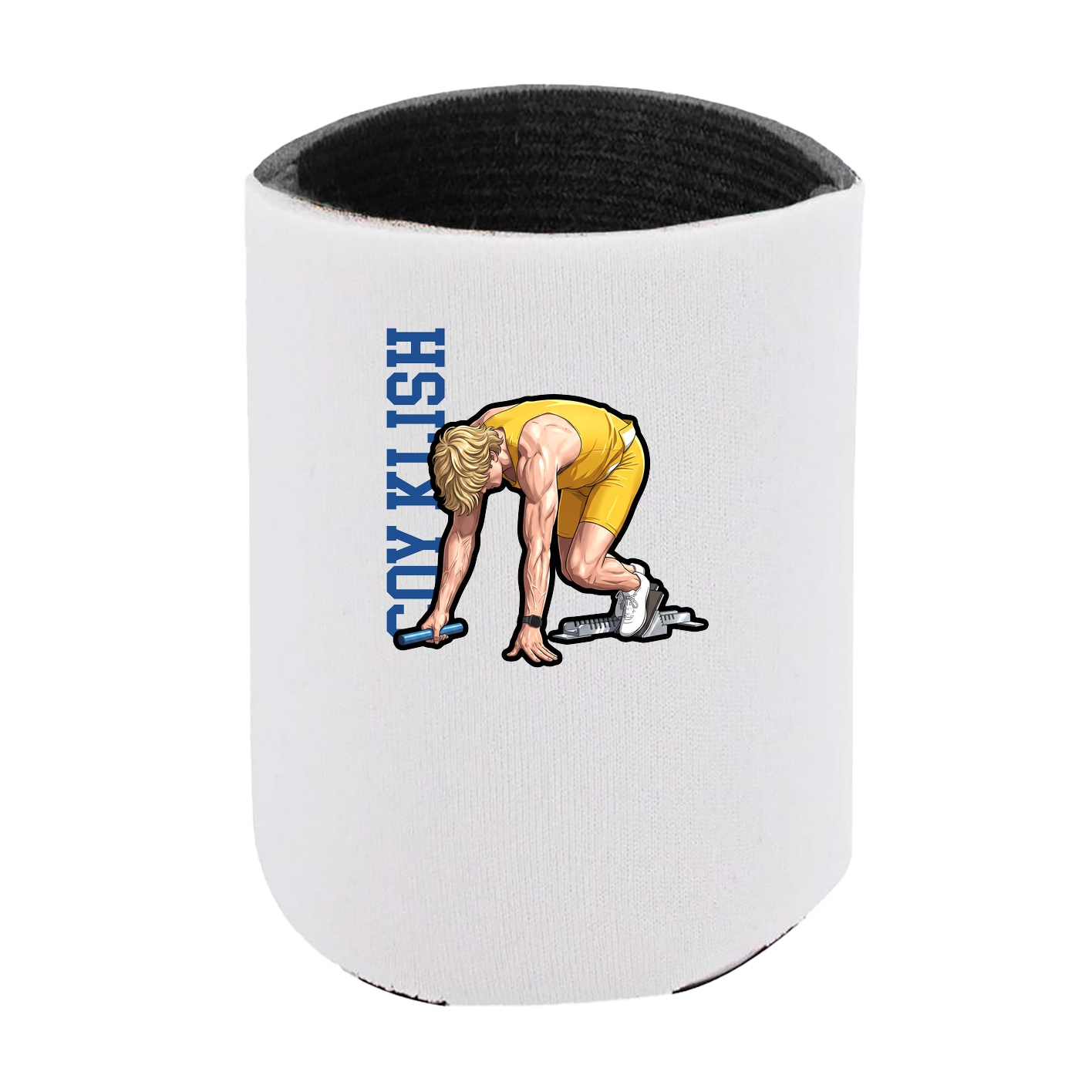 Can Holder — Name Vertical in White