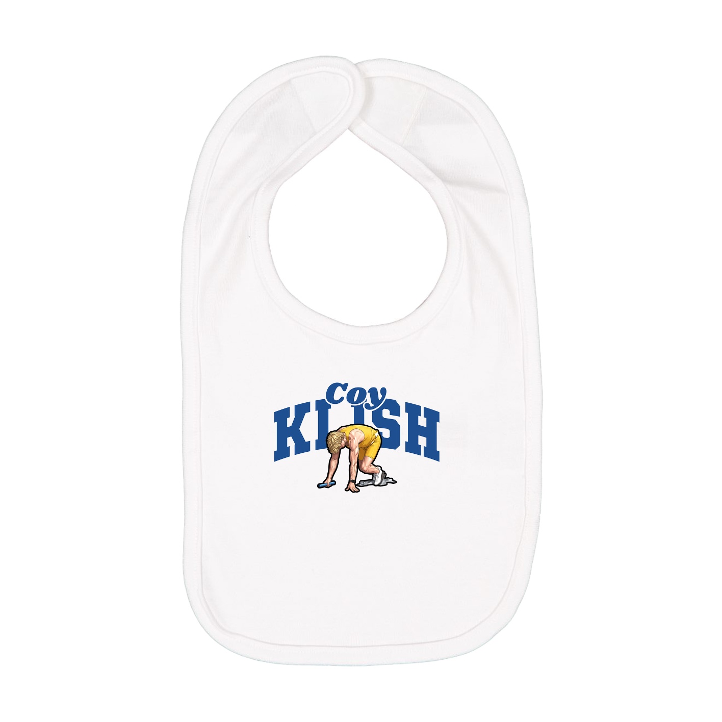 Infant Bib — Signature Arch in White