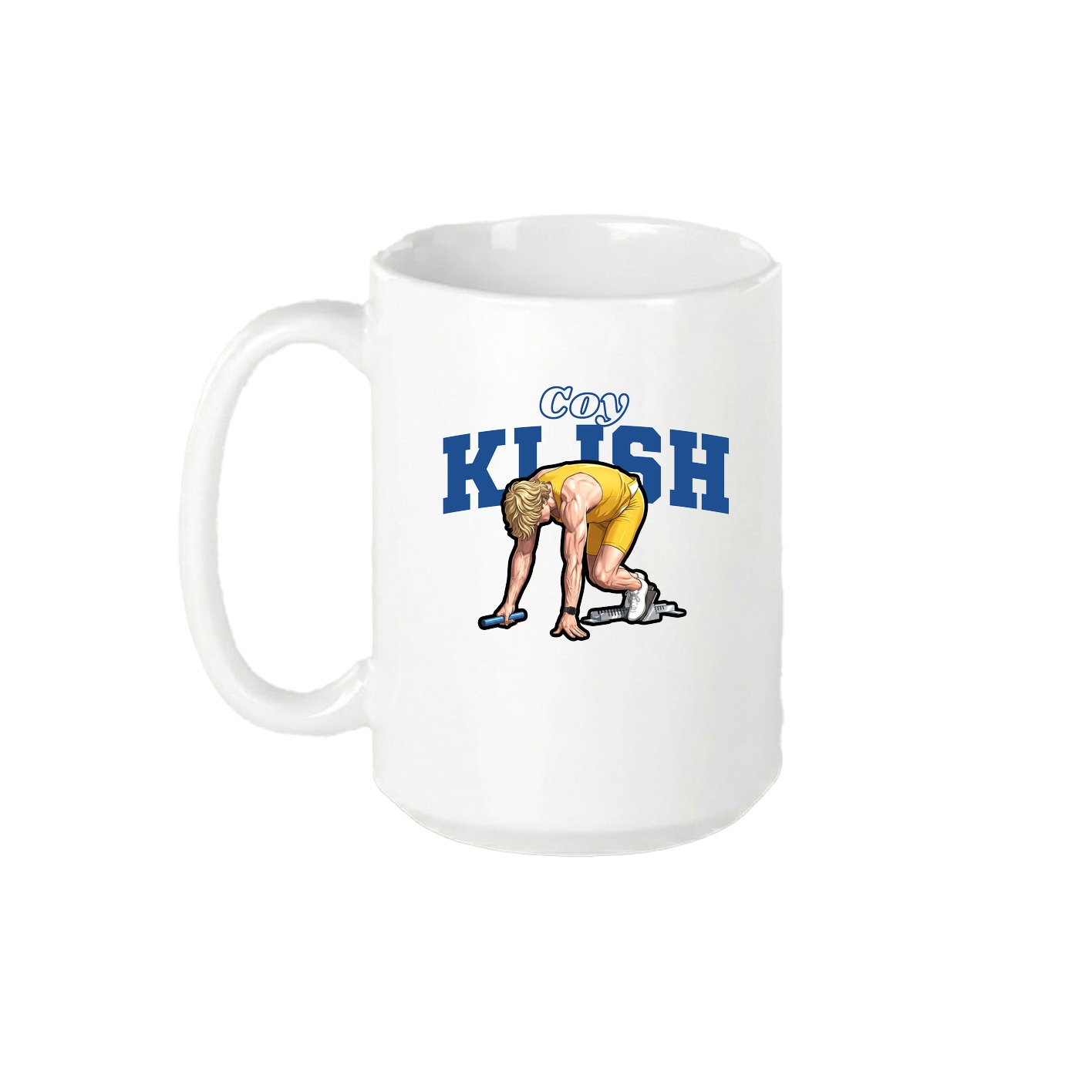 15oz Coffee Mug — Name Arch in White