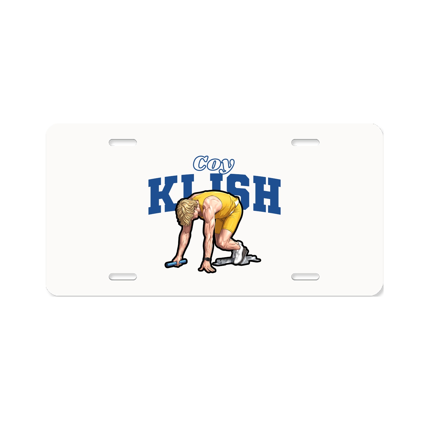 License Plate — Name Arch in Classic