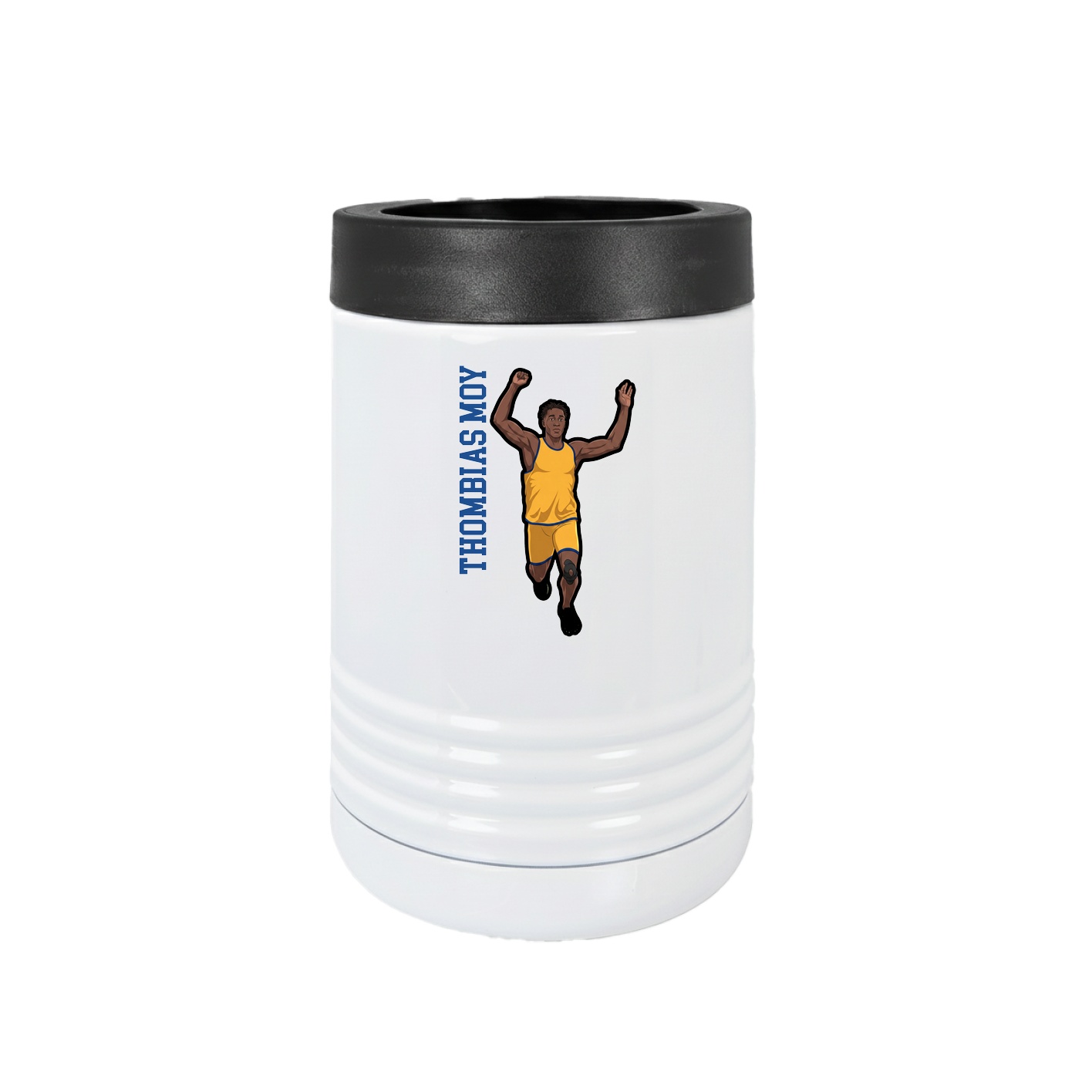 Beverage Holder — Name Vertical in White