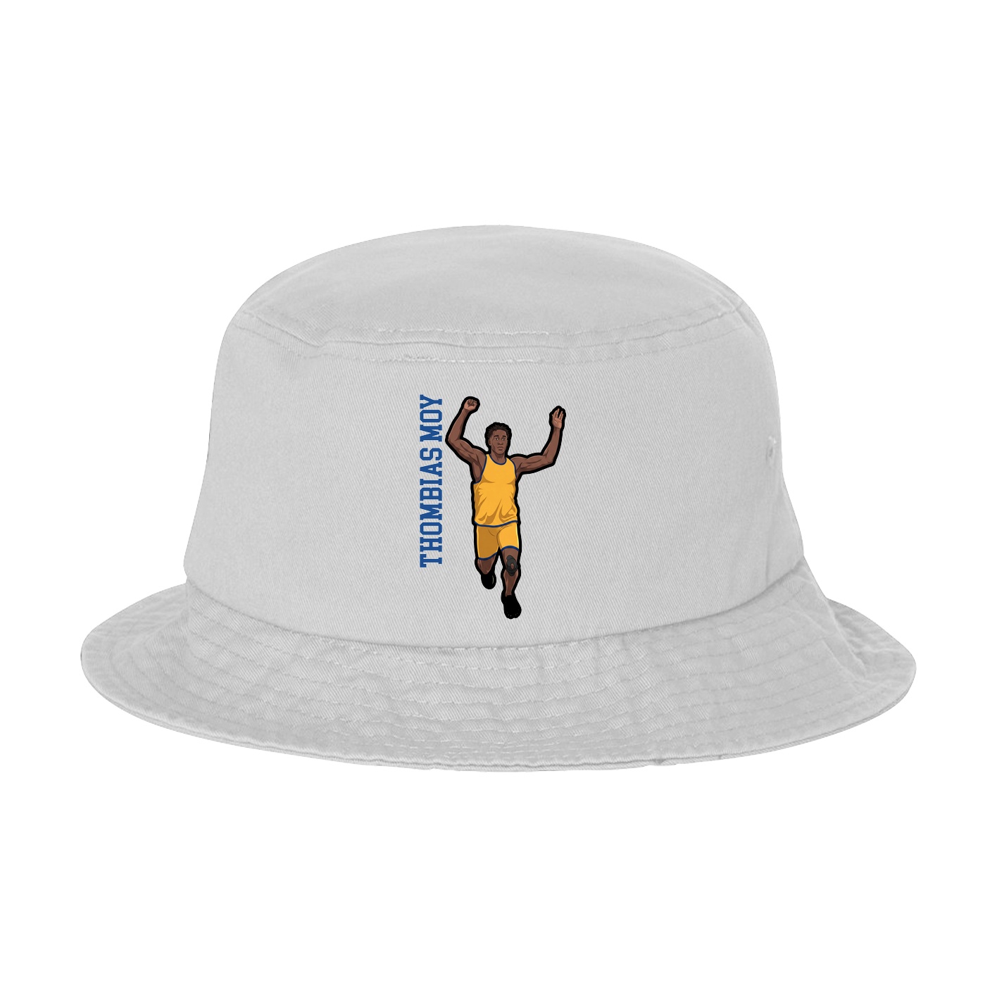 Bucket Cap — Name Vertical in White