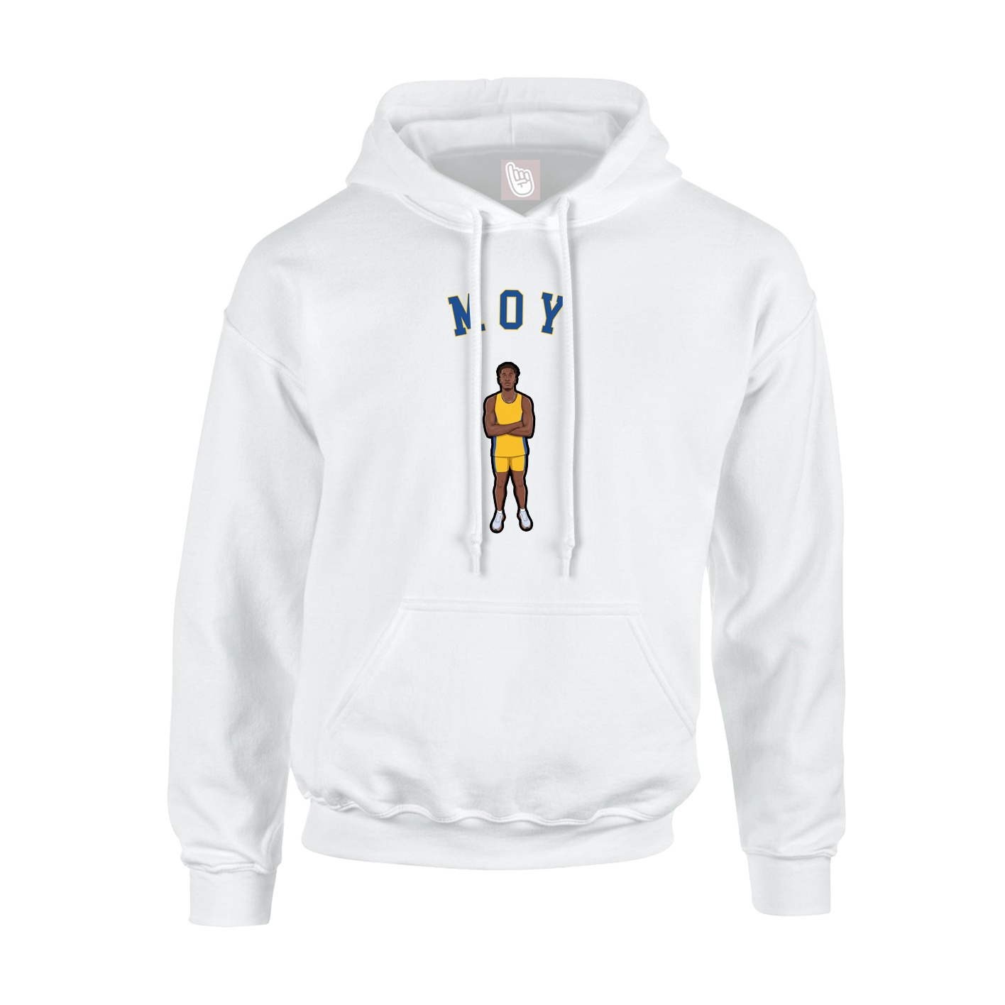 Youth Hoodie — Shirsey Arch in White
