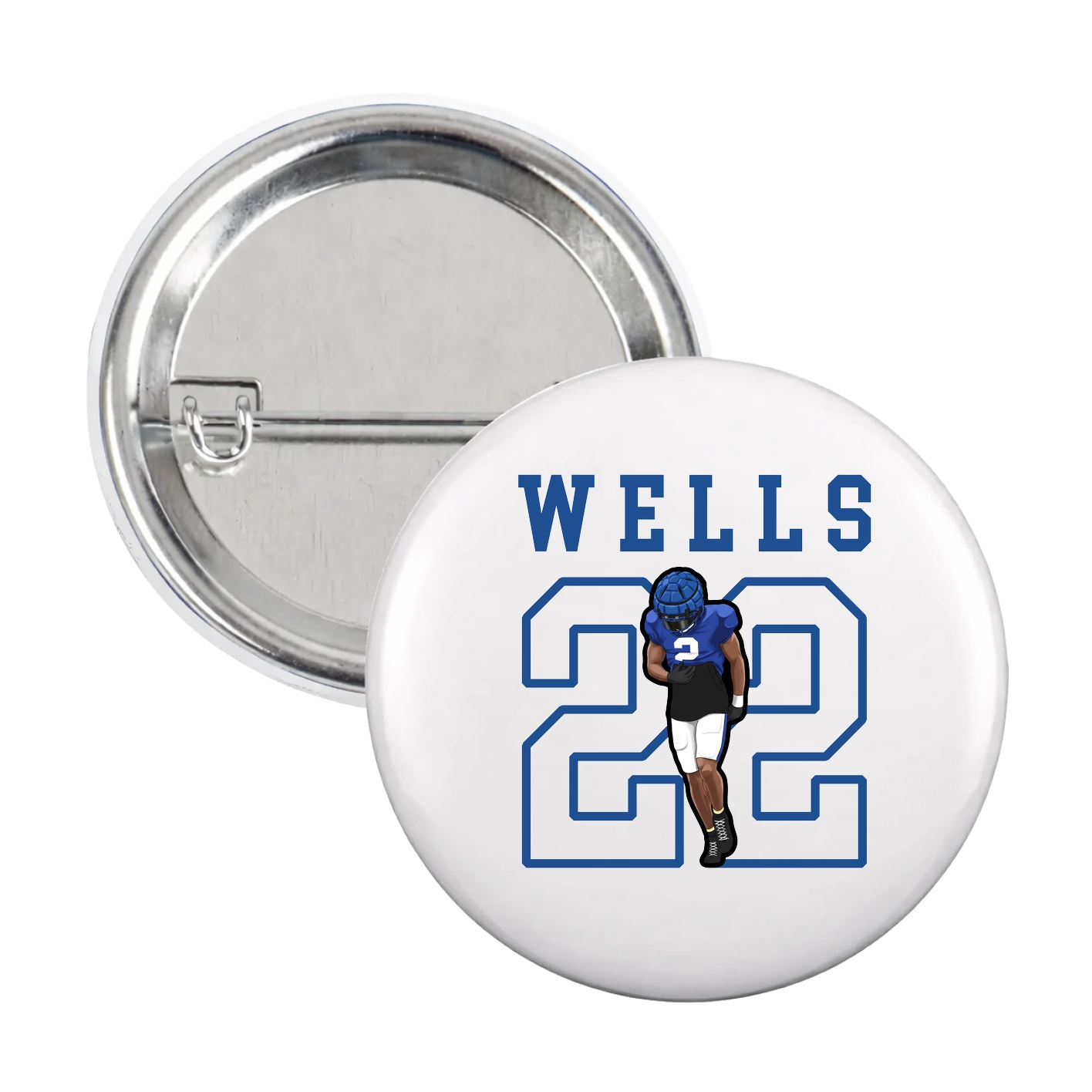 Game Day Button — Shirsey in White