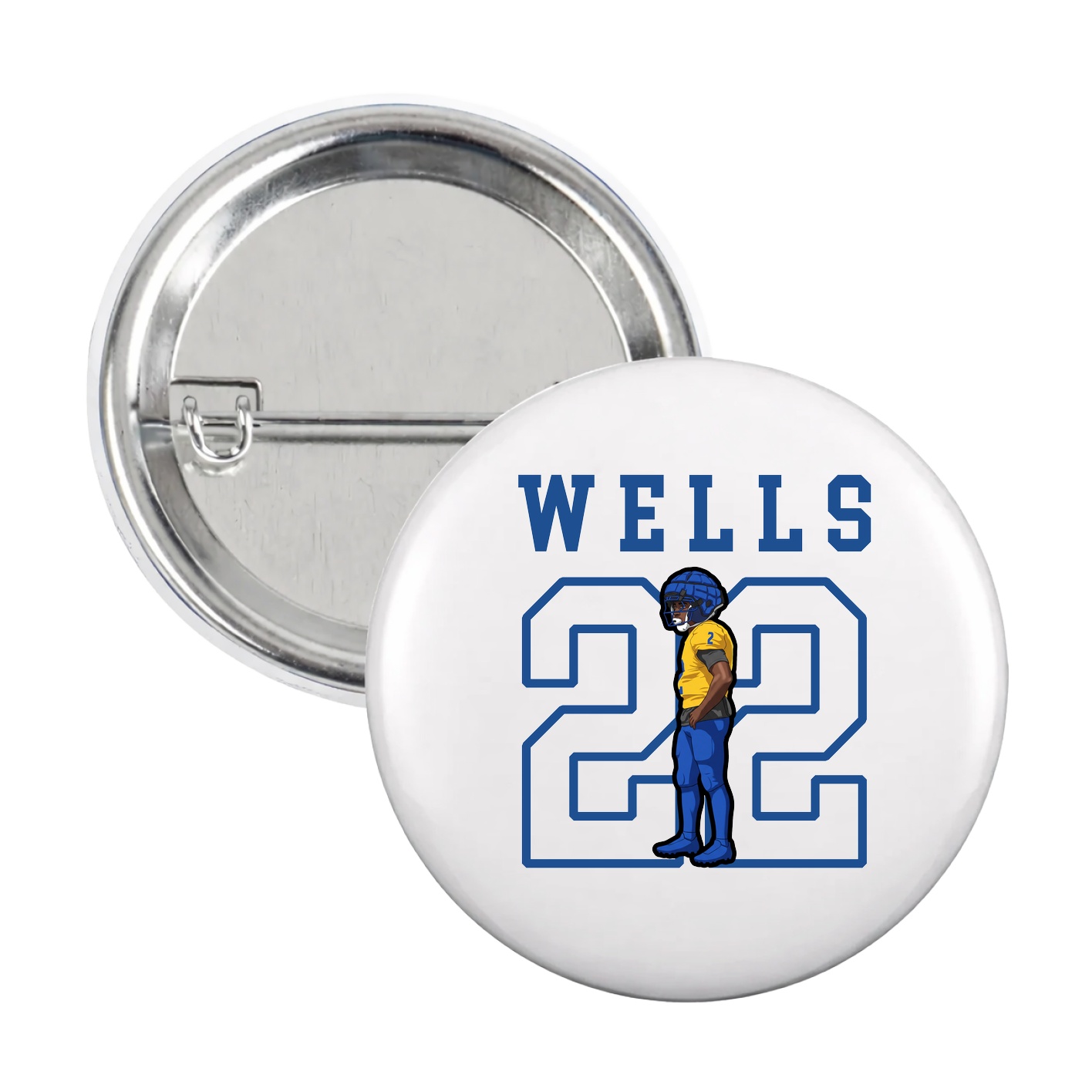 Game Day Button — Shirsey in White