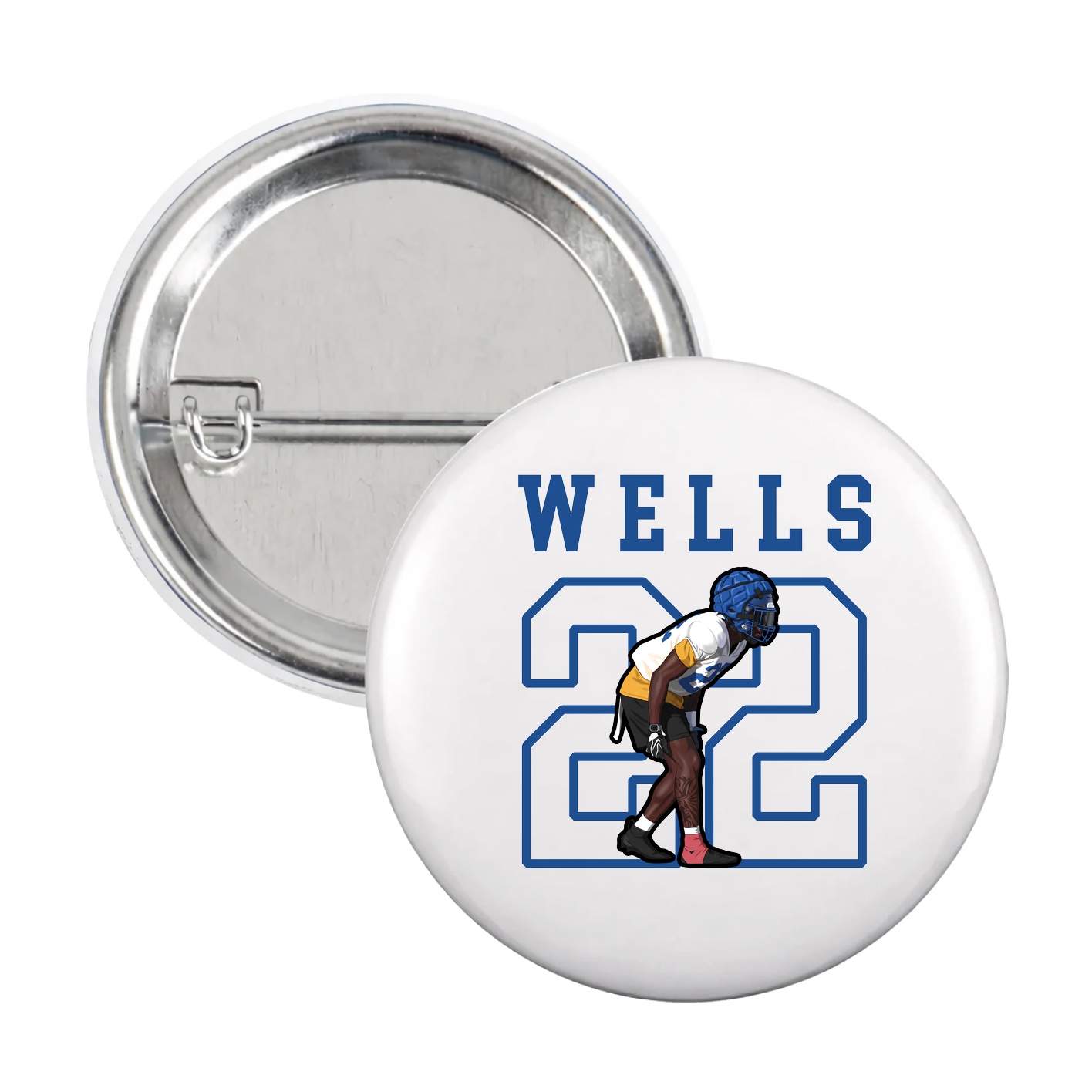 Game Day Button — Shirsey in White