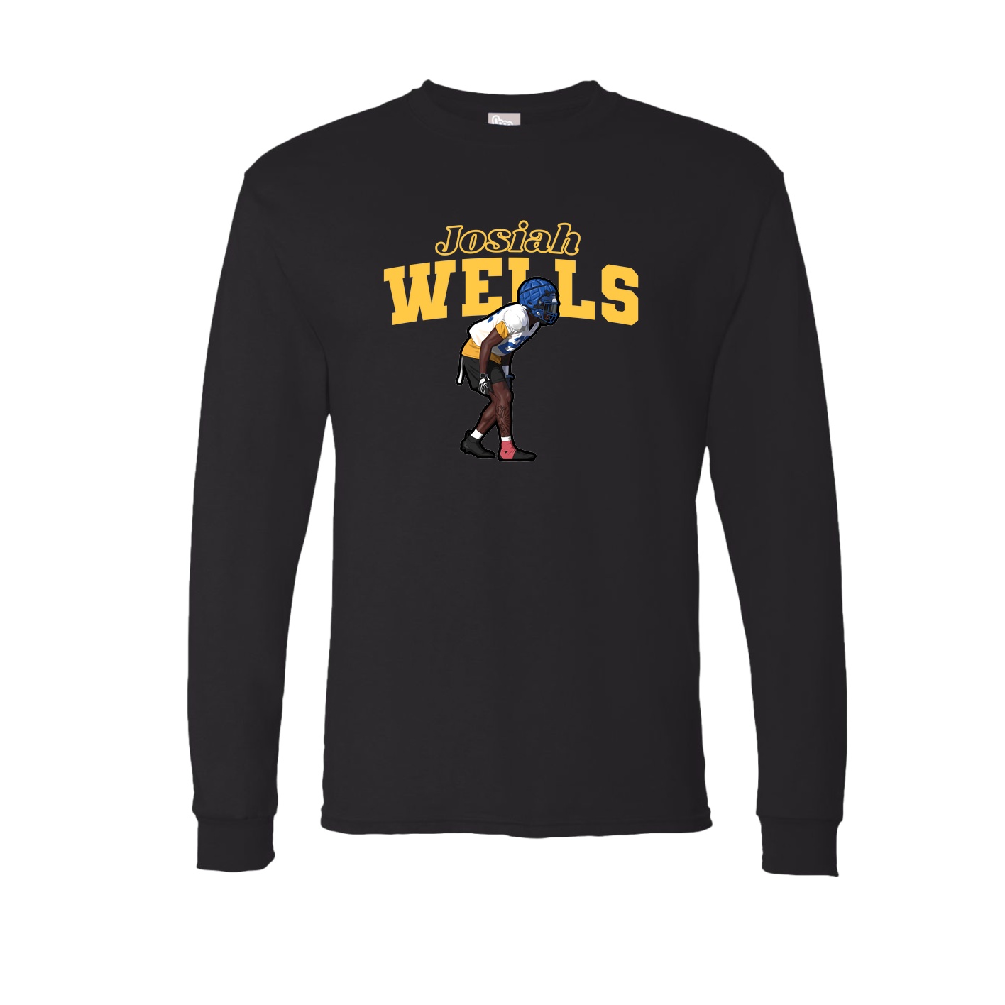 Long Sleeve Tee — Name Arch in Black