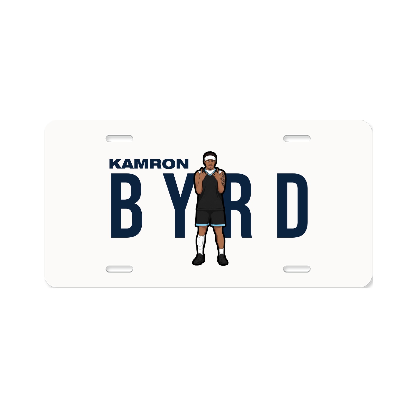 License Plate — Player Name in Classic
