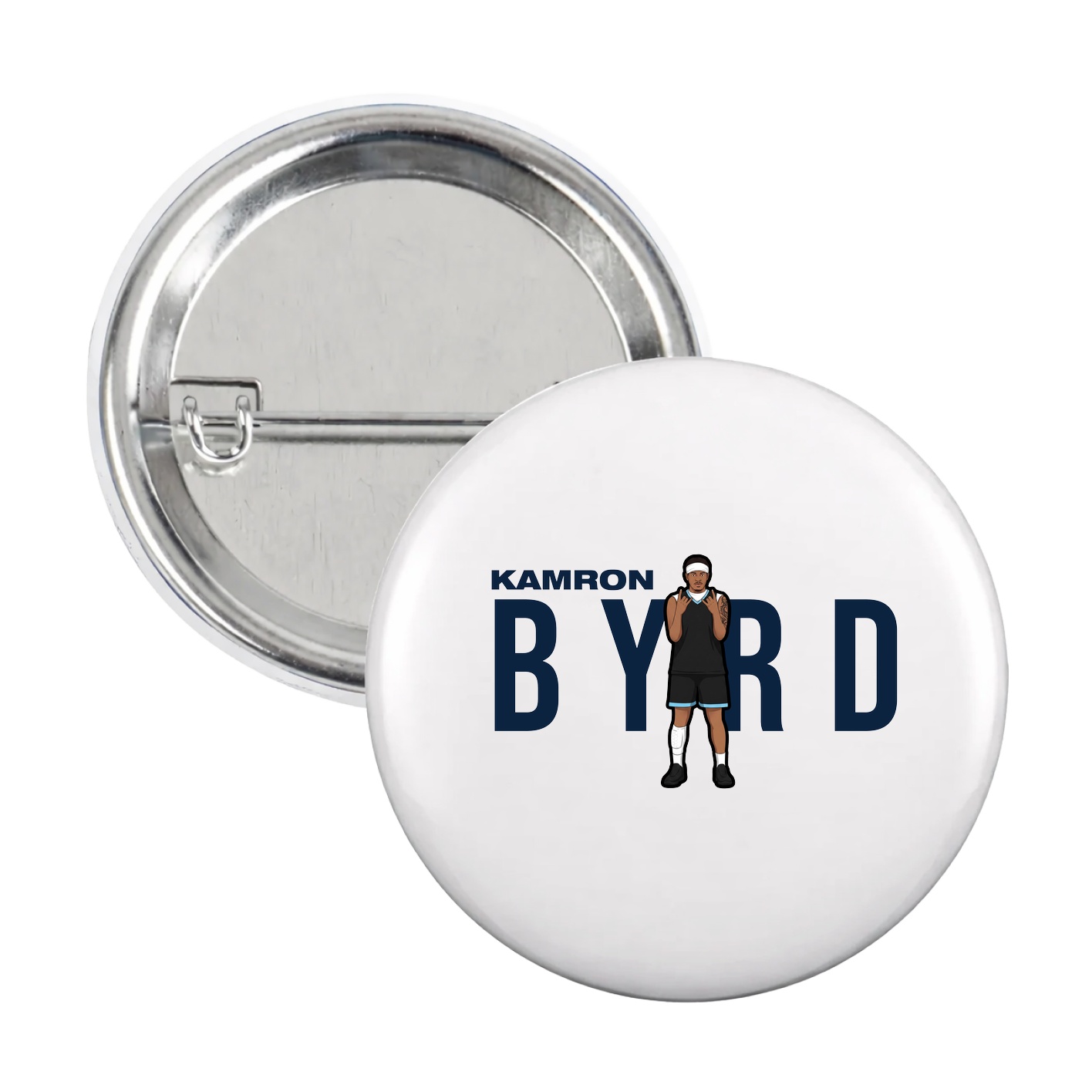 Game Day Button — Player Name in White