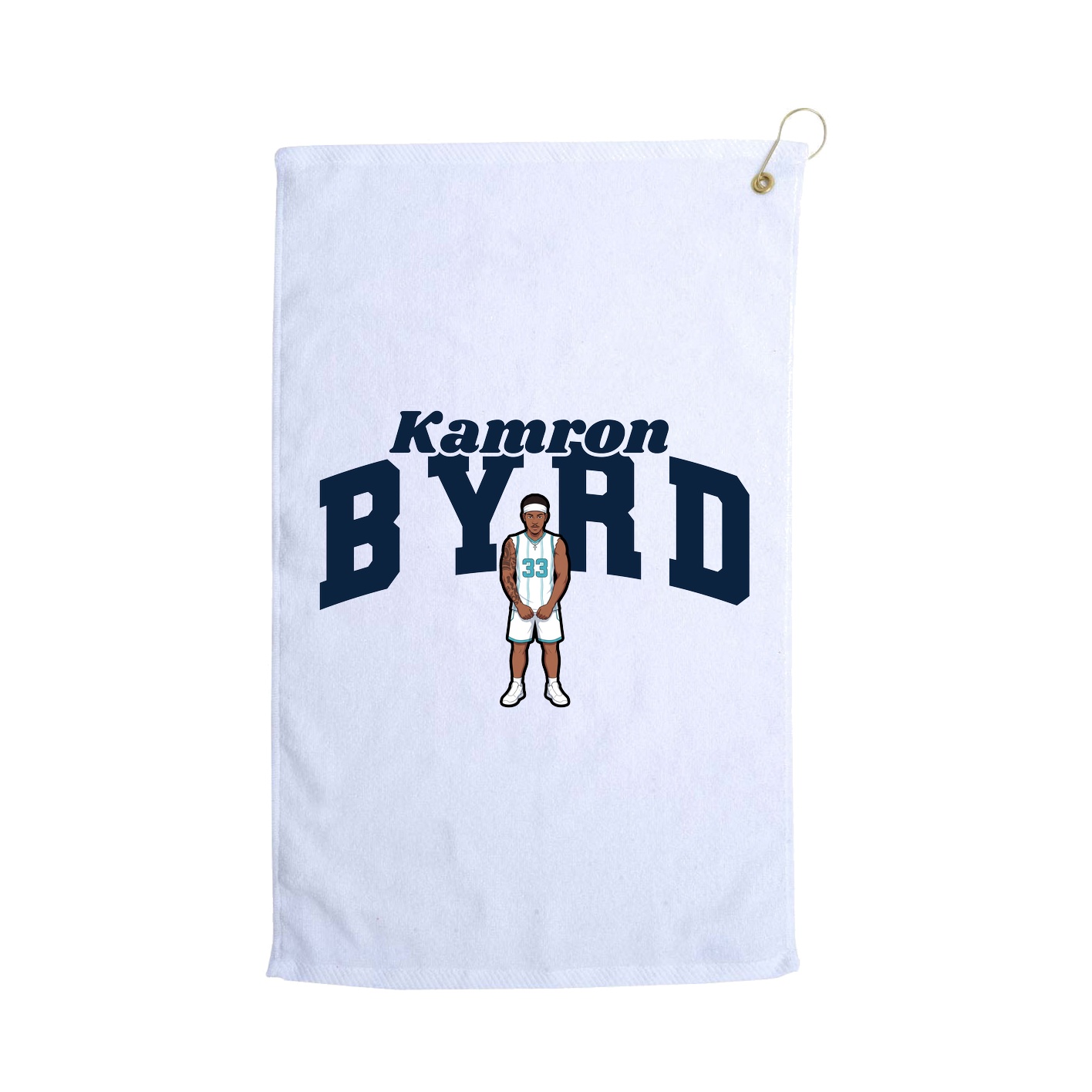 Golf Towel — Signature Arch in White