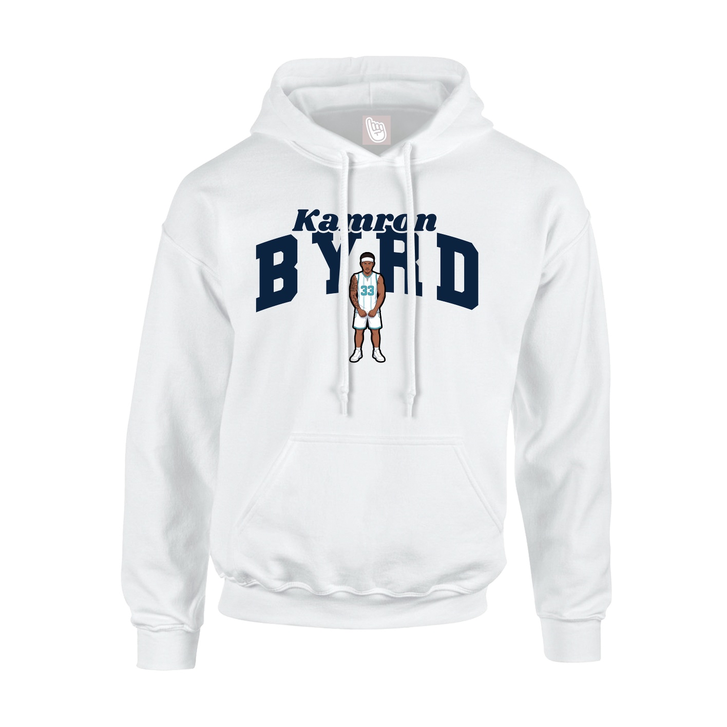 Hoodie — Signature Arch in White