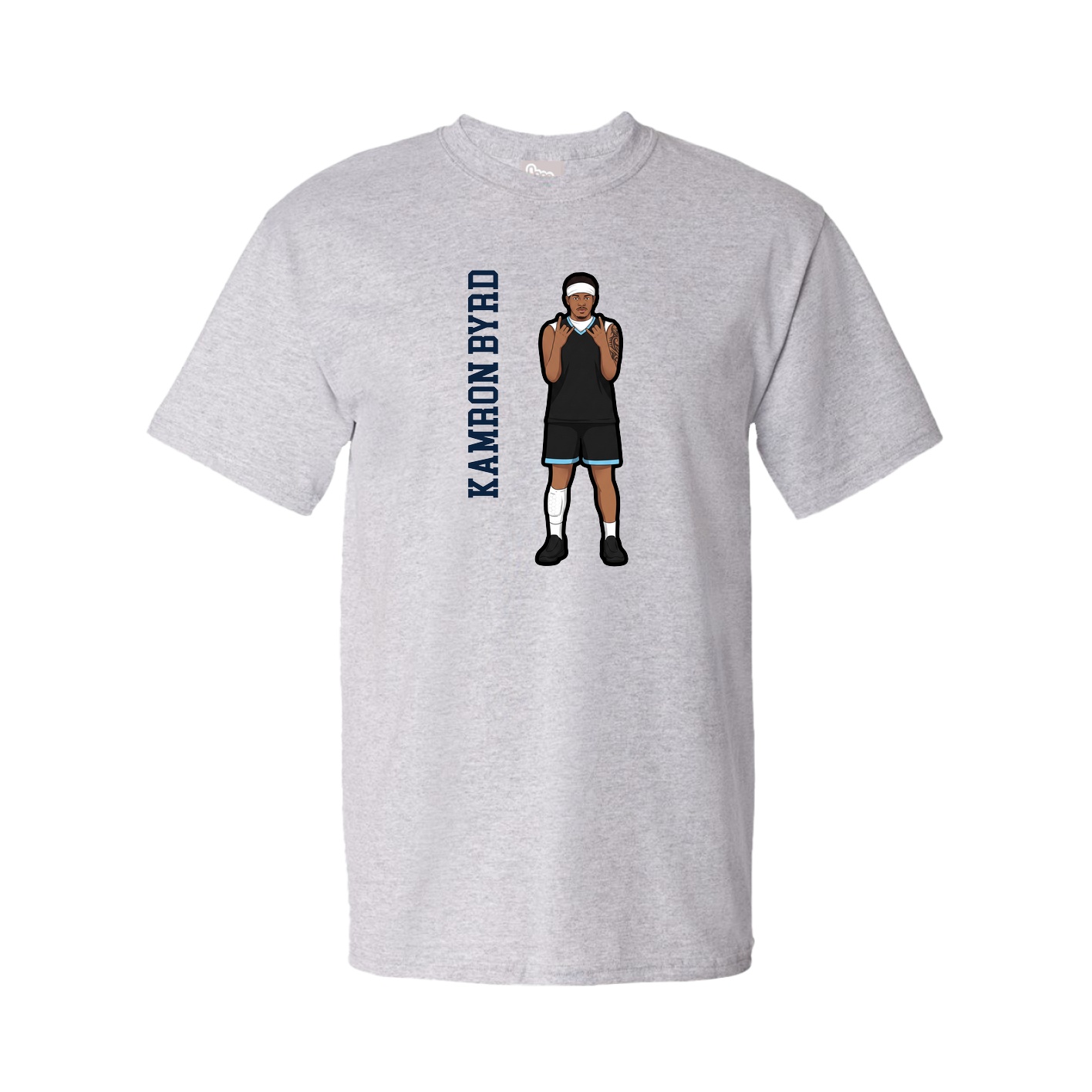 Tee — Name Vertical in Grey