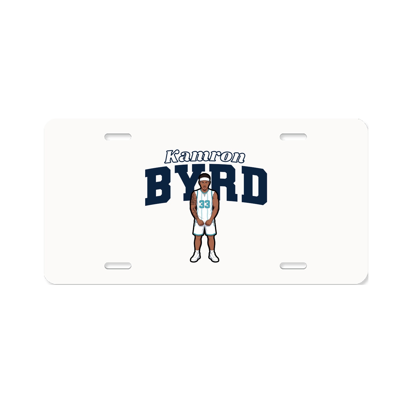License Plate — Name Arch in Classic