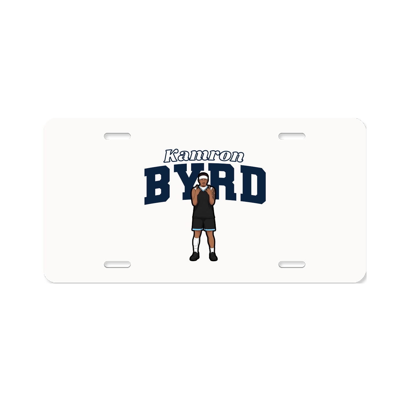 License Plate — Name Arch in Classic