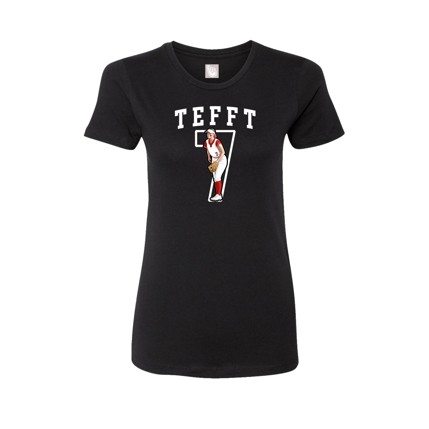 Fitted Women's Tee — Shirsey in Black