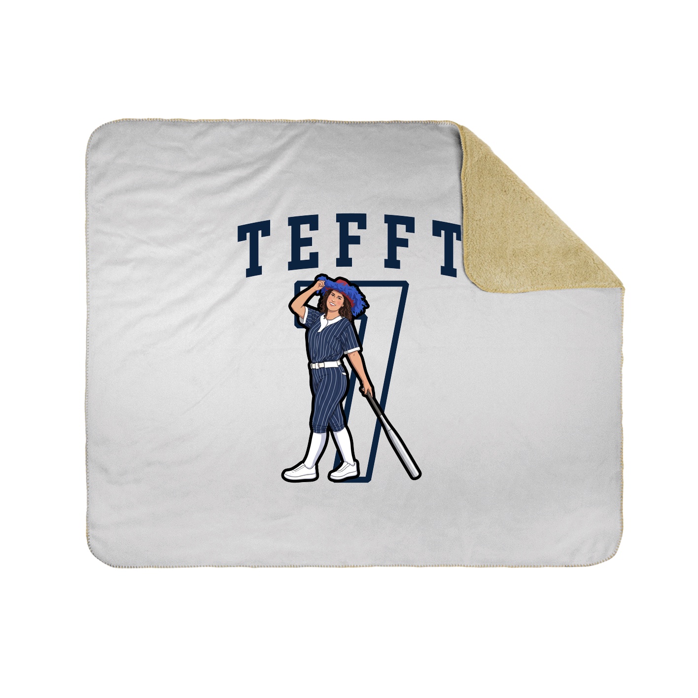 Throw Blanket — Shirsey in White