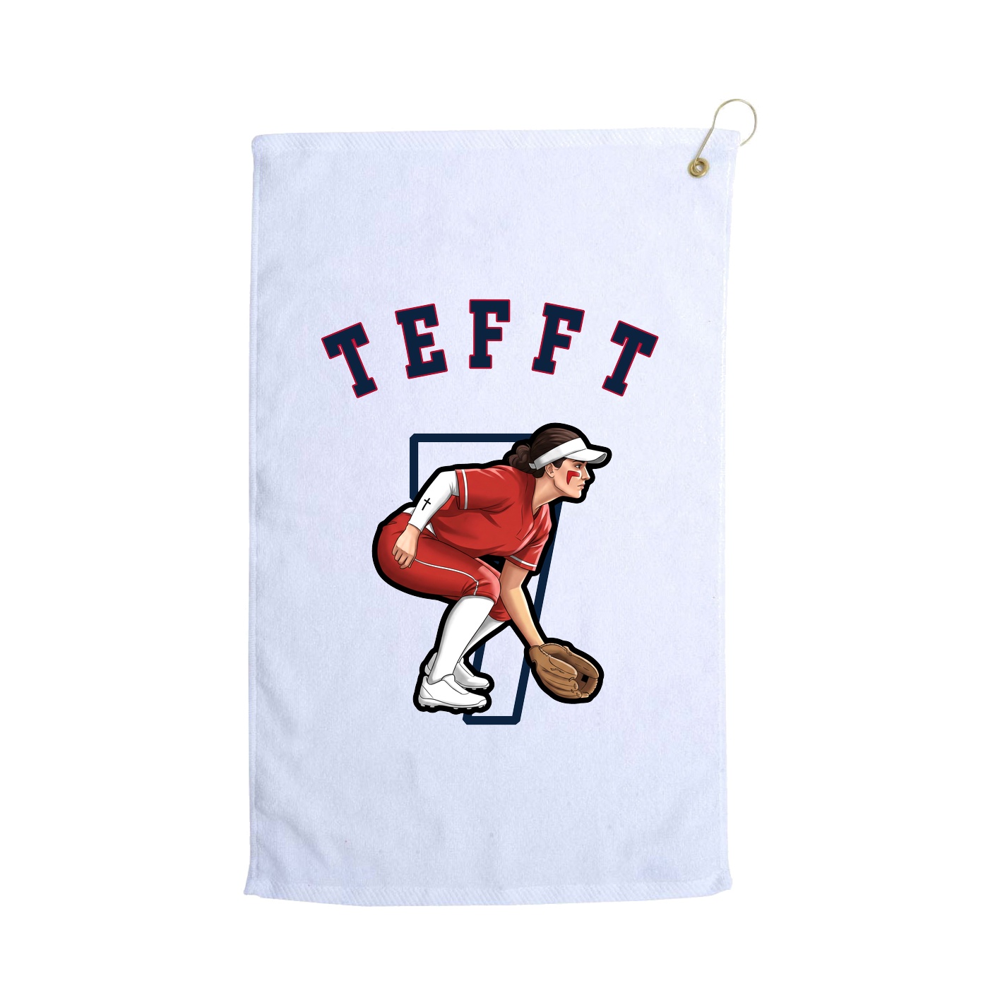 Golf Towel — Shirsey Arch in White