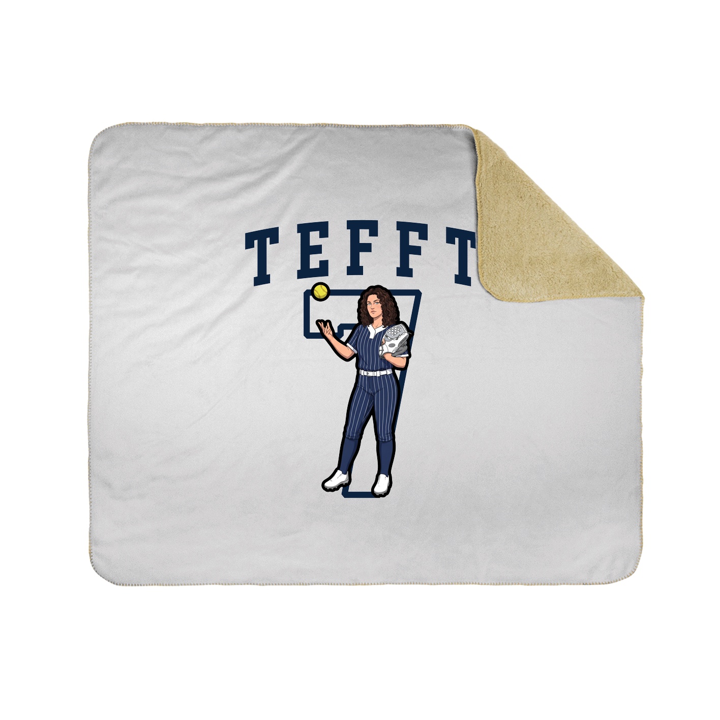 Throw Blanket — Shirsey in White