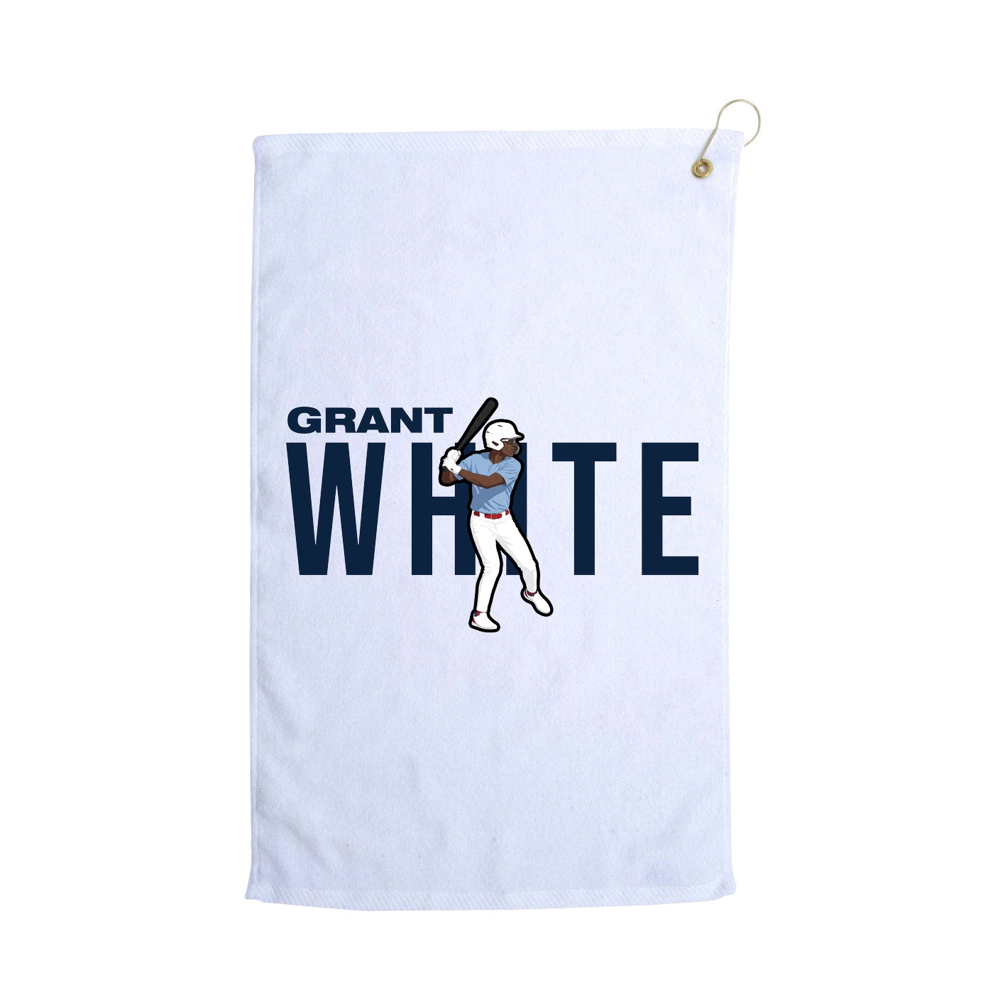Golf Towel — Player Name in White