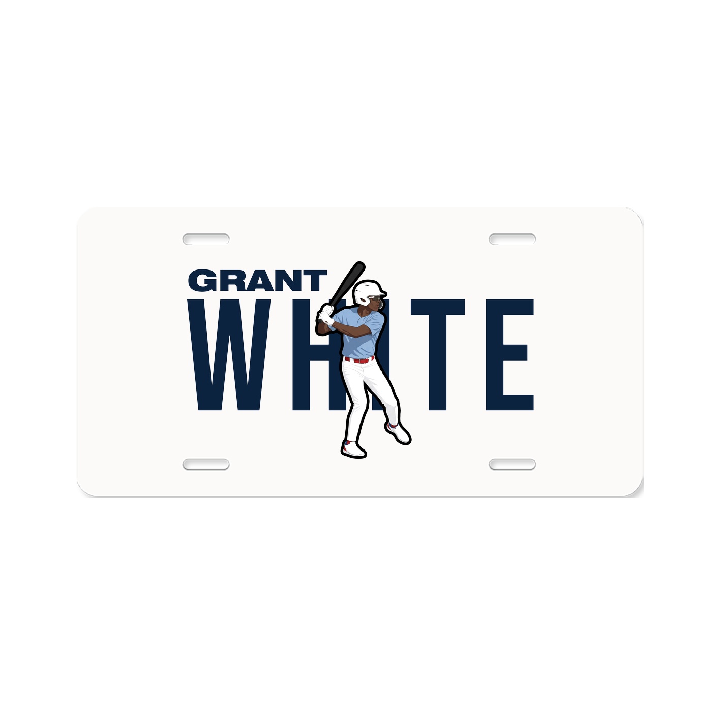 License Plate — Player Name in Classic