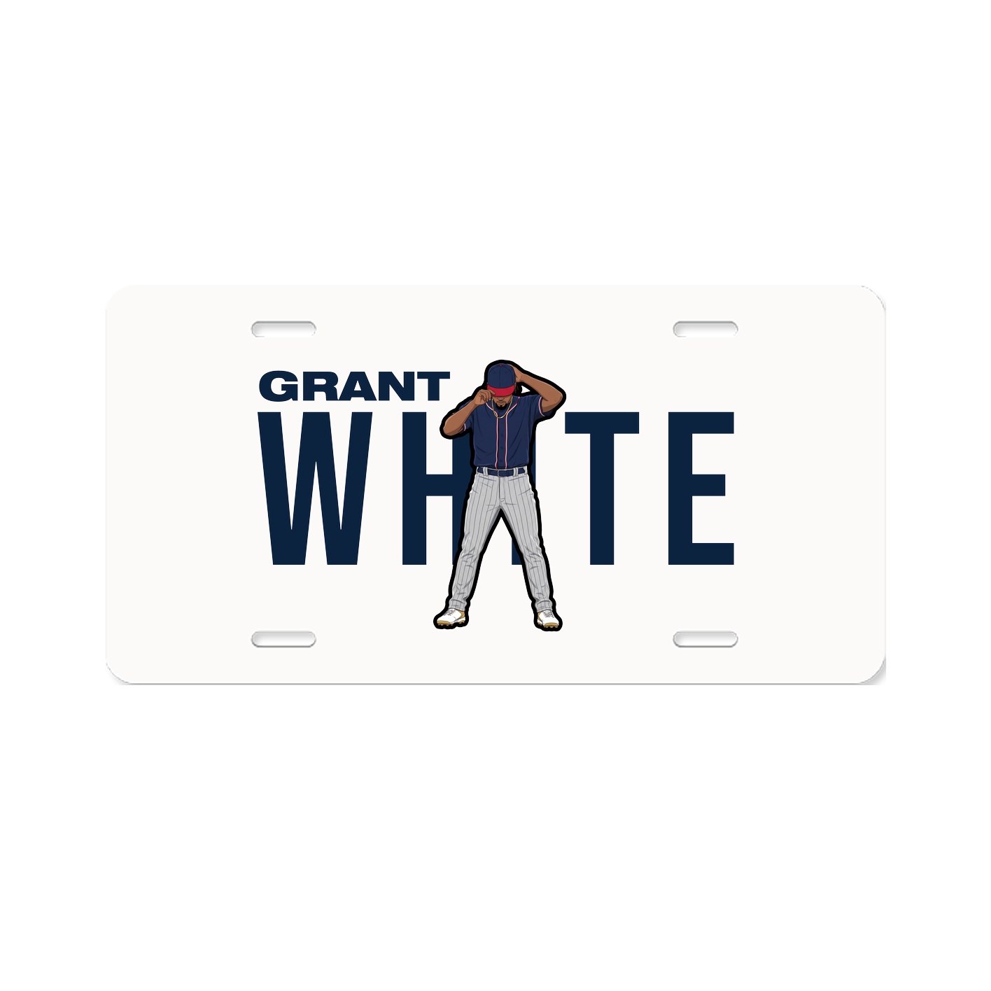 License Plate — Player Name in Classic