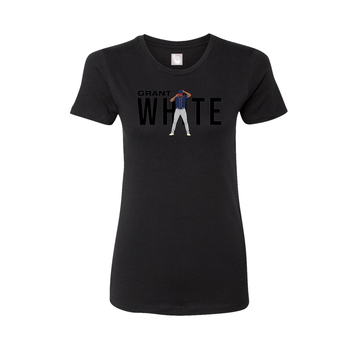 Womens Tee — Player Name in Black