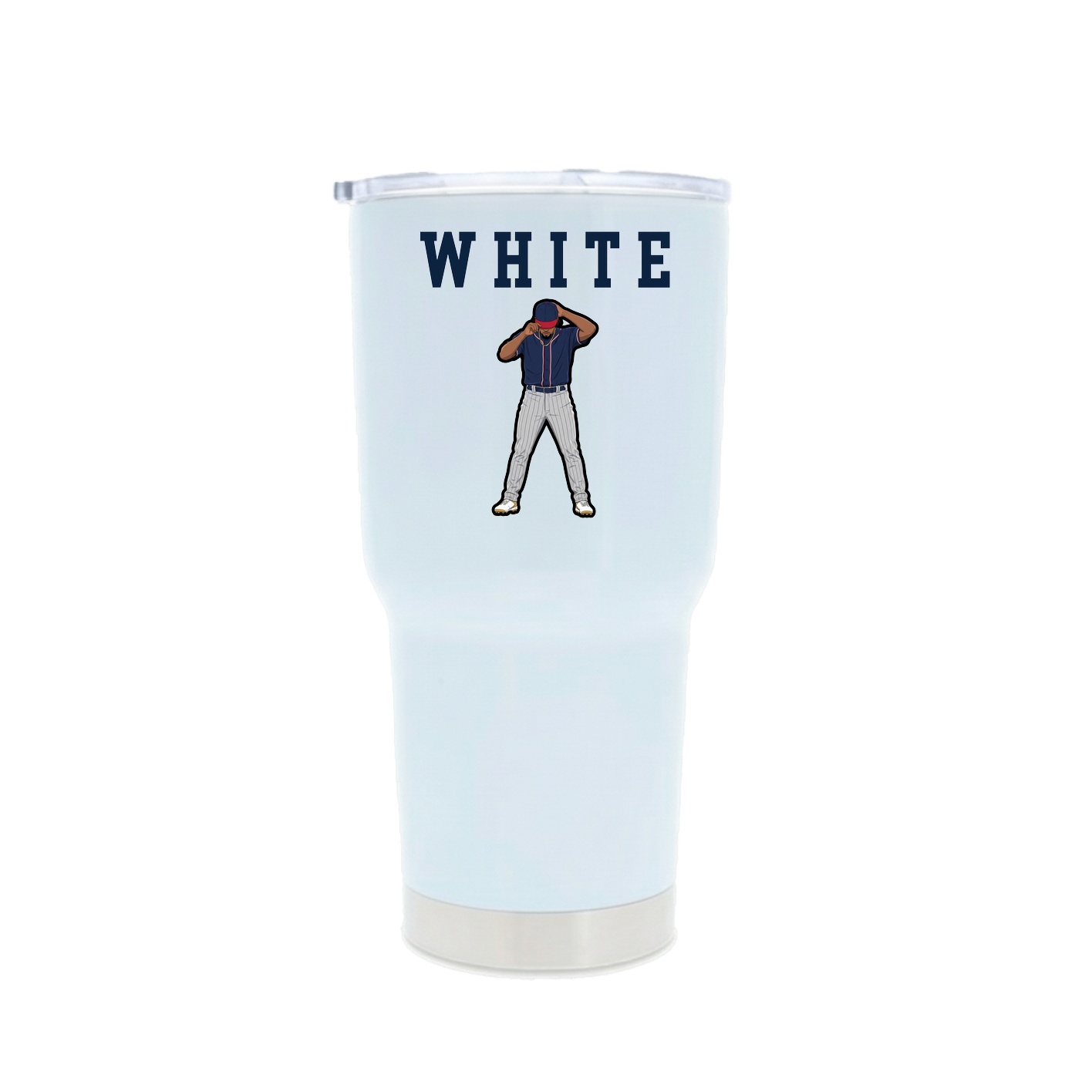 30oz Stainless Steel Tumbler — Shirsey in White