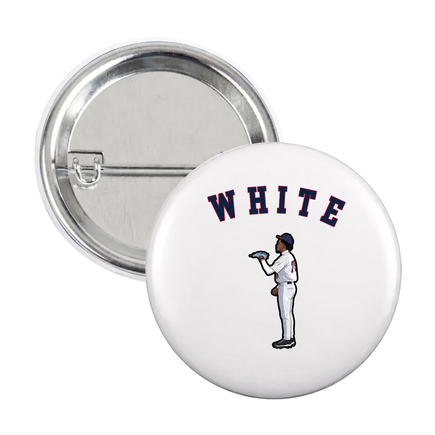 Game Day Button — Shirsey Arch in White