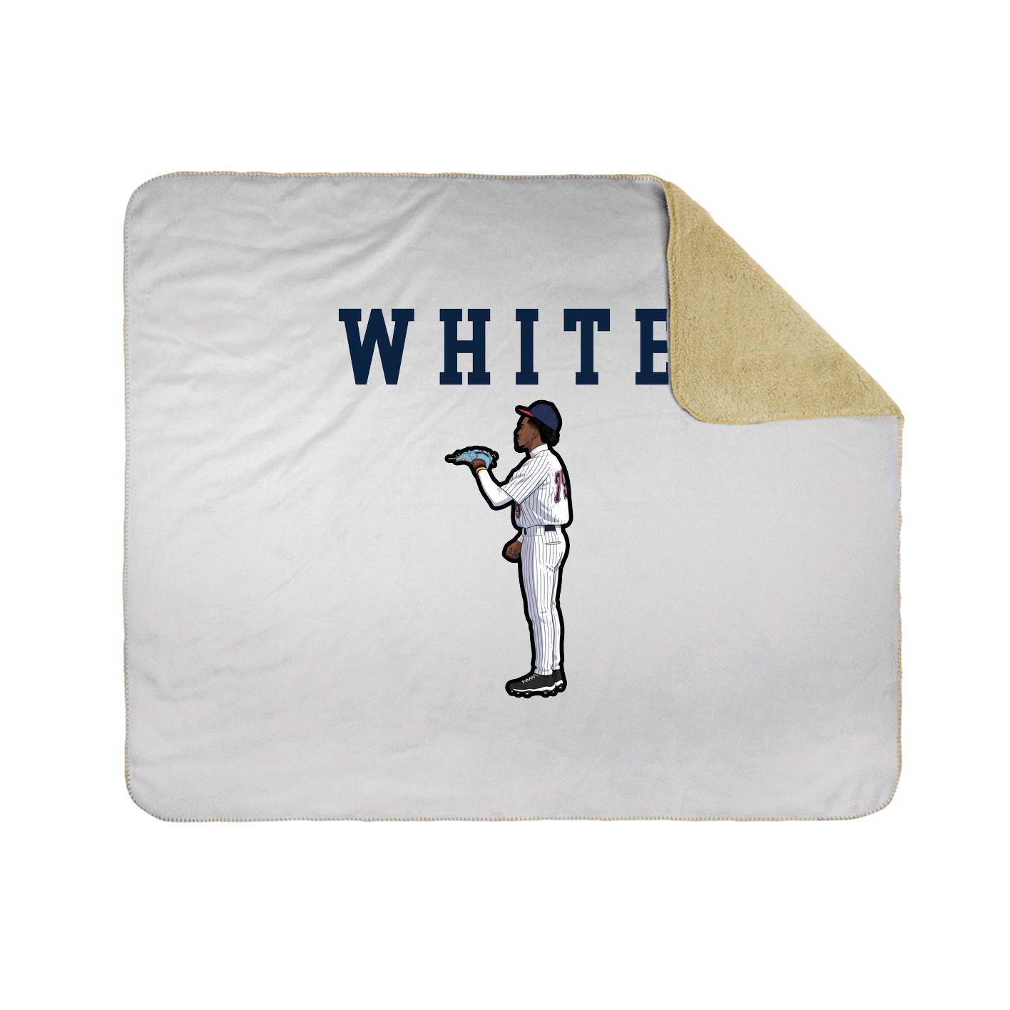 Throw Blanket — Shirsey in White