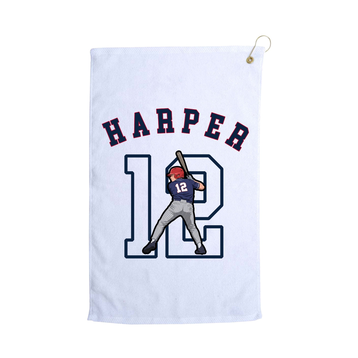 Golf Towel — Shirsey Arch in White