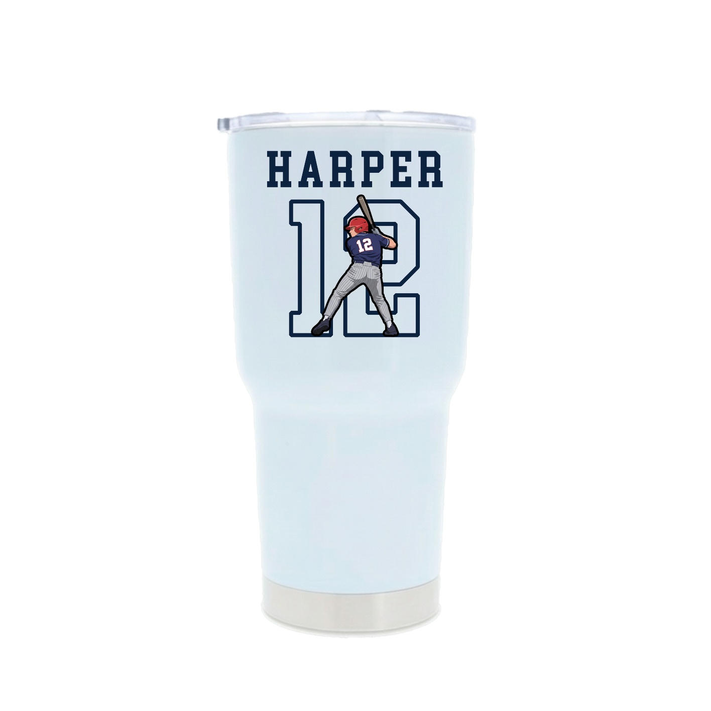 30oz Stainless Steel Tumbler — Shirsey in White