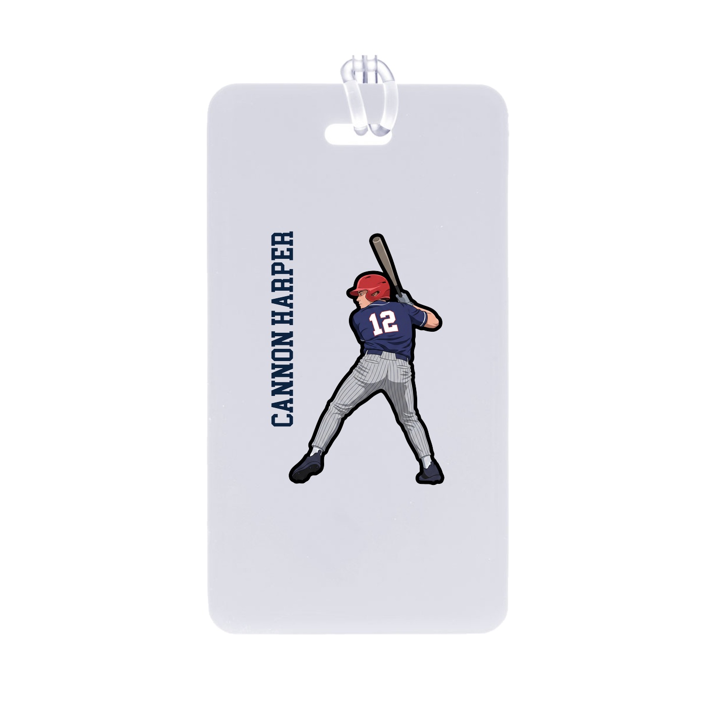 Bag Tag — Name Vertical in Classic