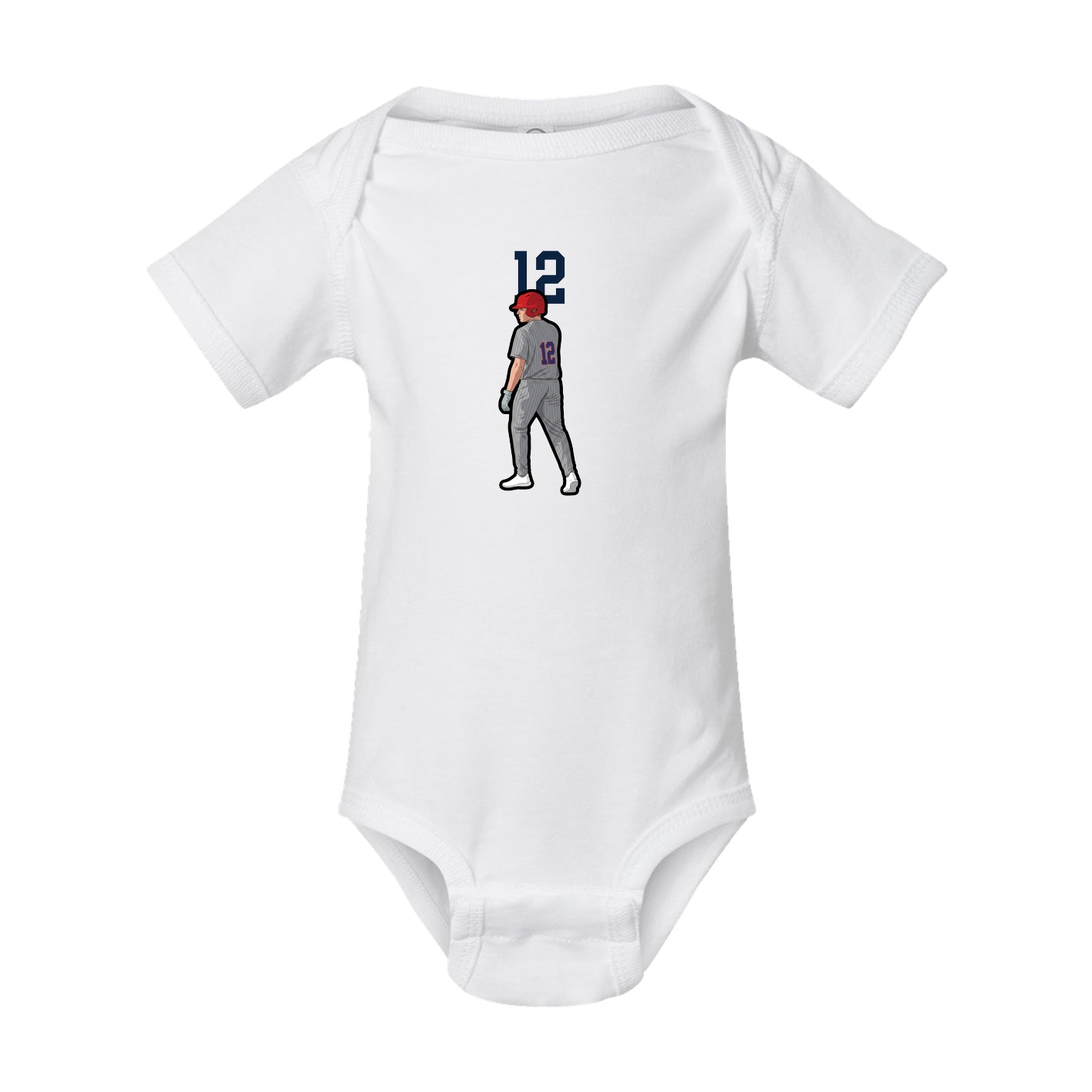 Baby Onesie — Number Top in White