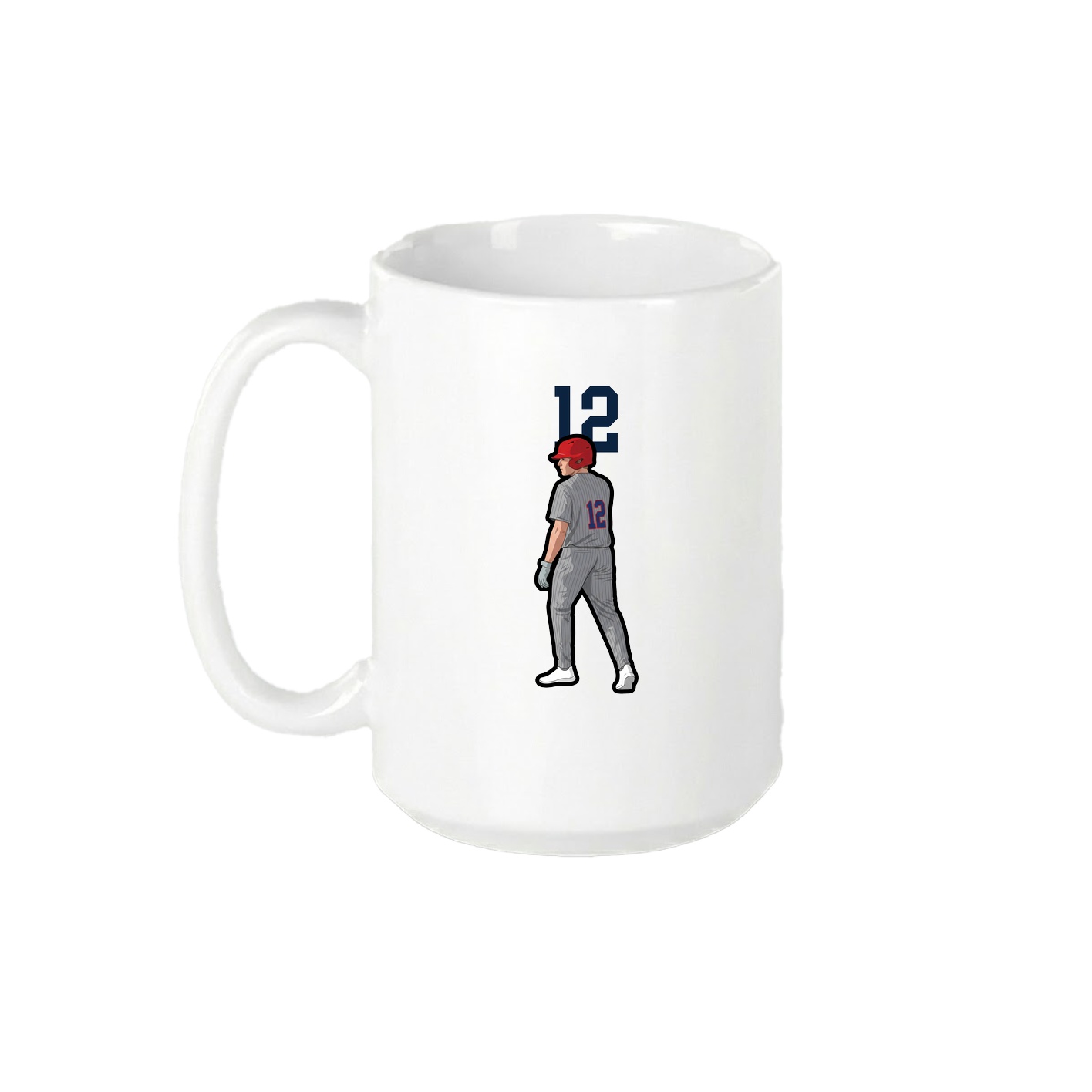15oz Coffee Mug — Number Top in White