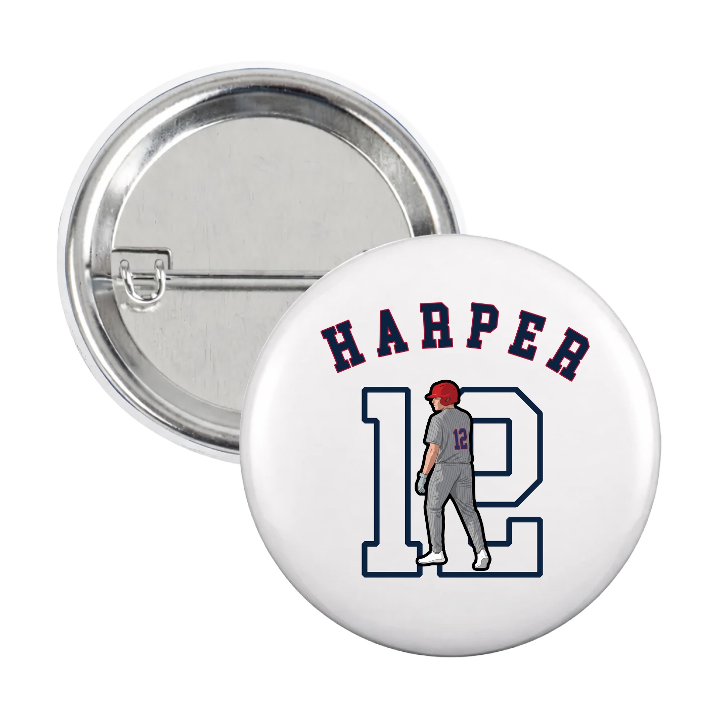 Game Day Button — Shirsey Arch in White