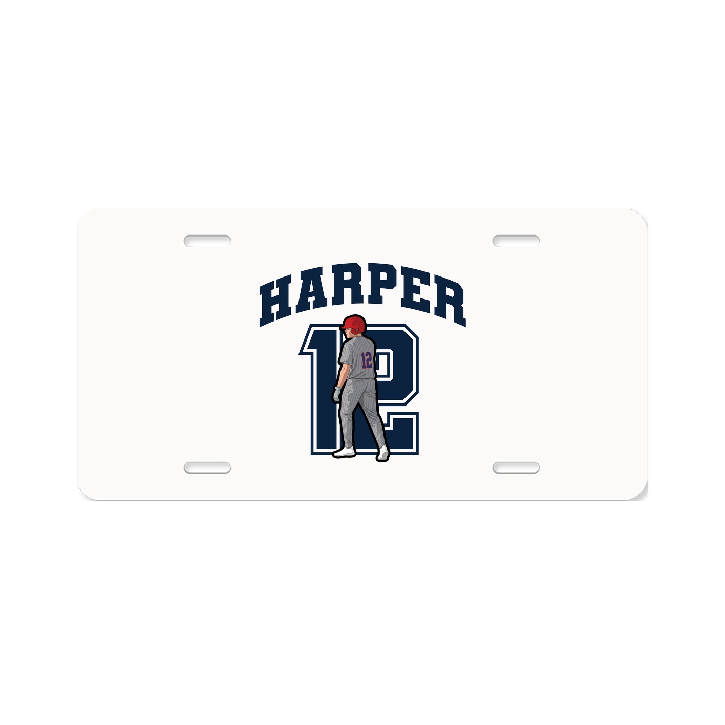 License Plate — Number in Classic
