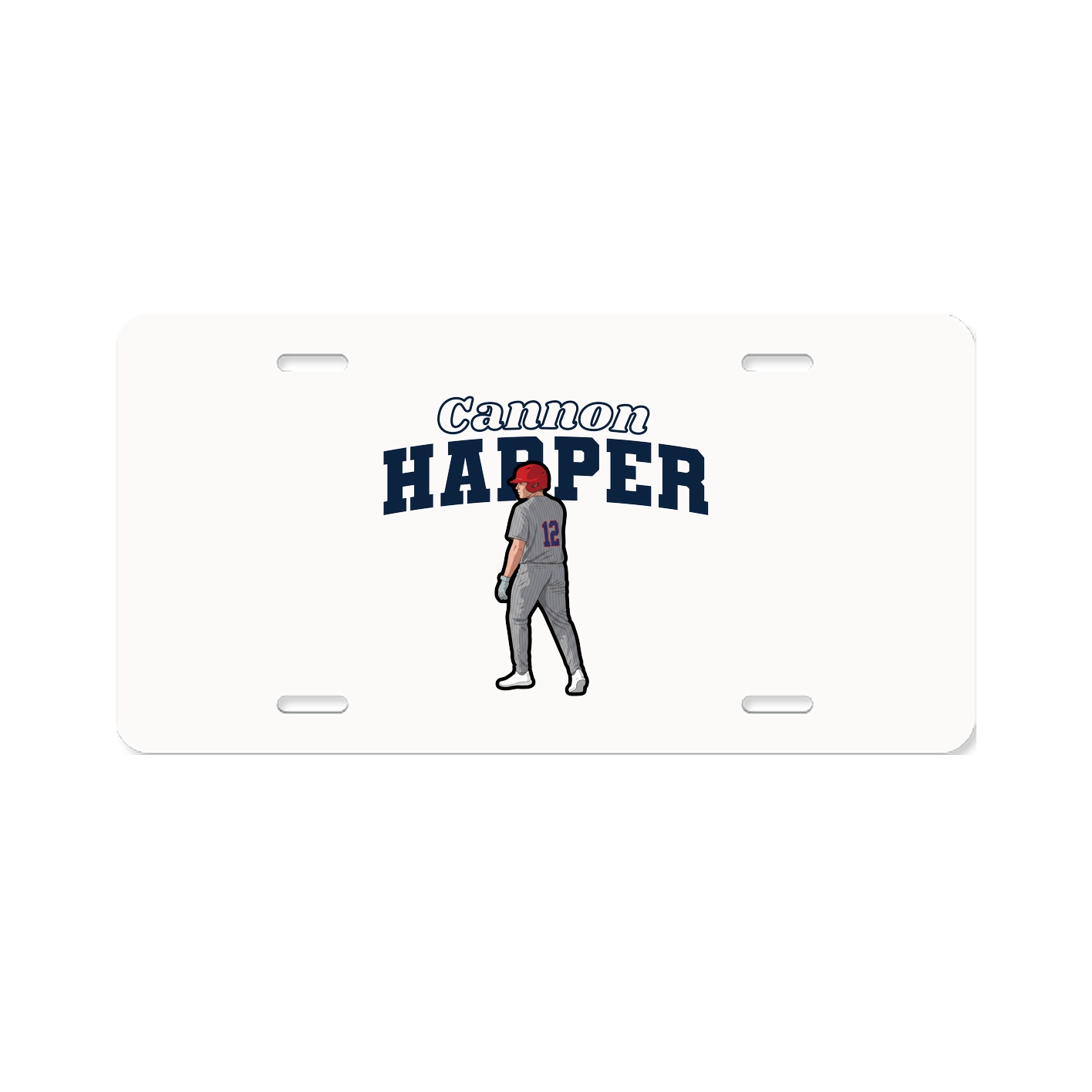 License Plate — Name Arch in Classic