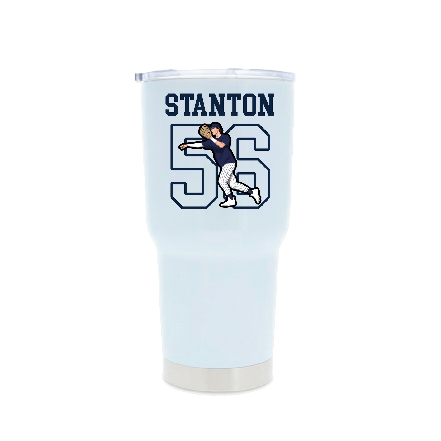 30oz Stainless Steel Tumbler — Shirsey in White