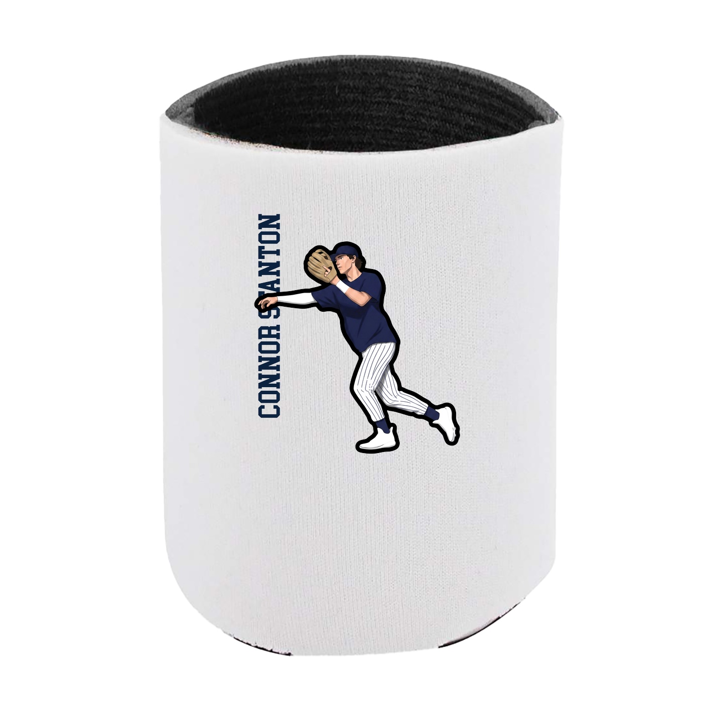Can Holder — Name Vertical in White