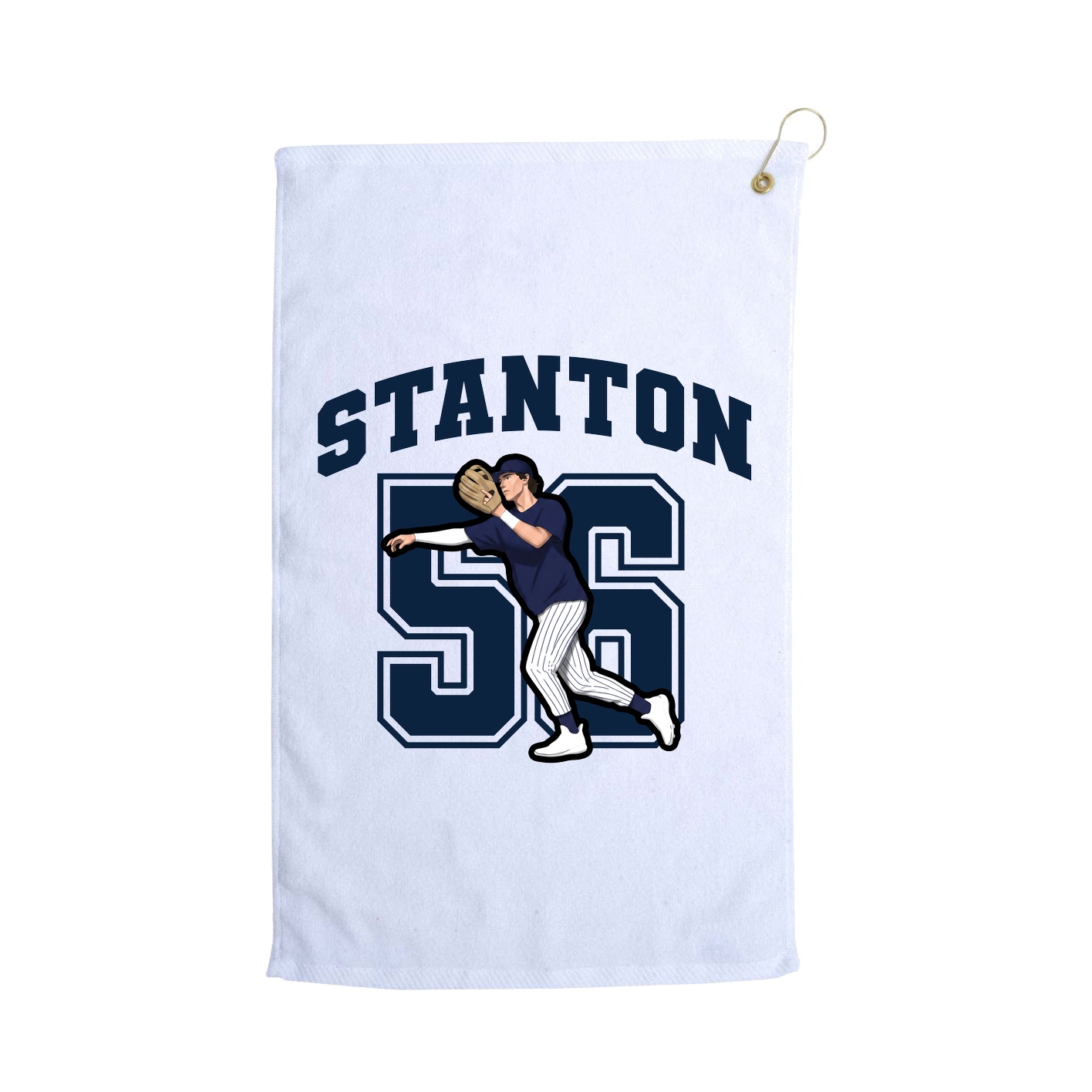 Golf Towel — Number in White