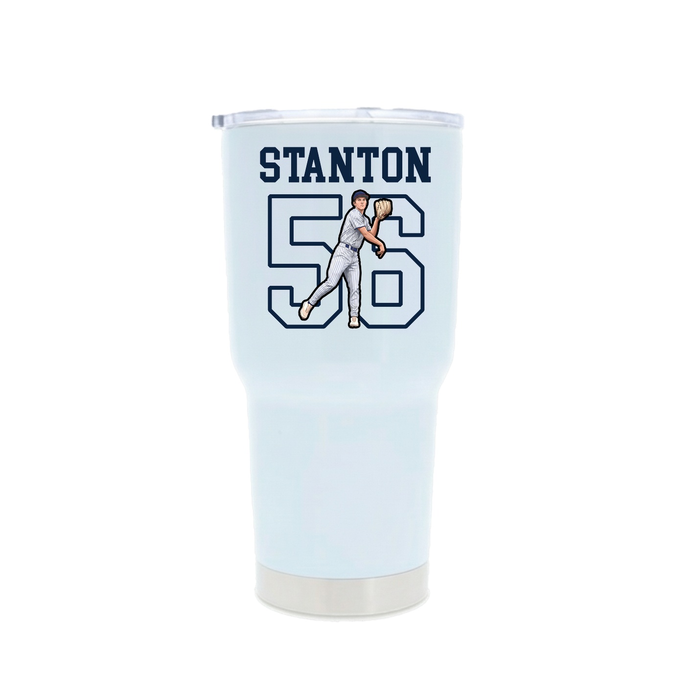 30oz Stainless Steel Tumbler — Shirsey in White