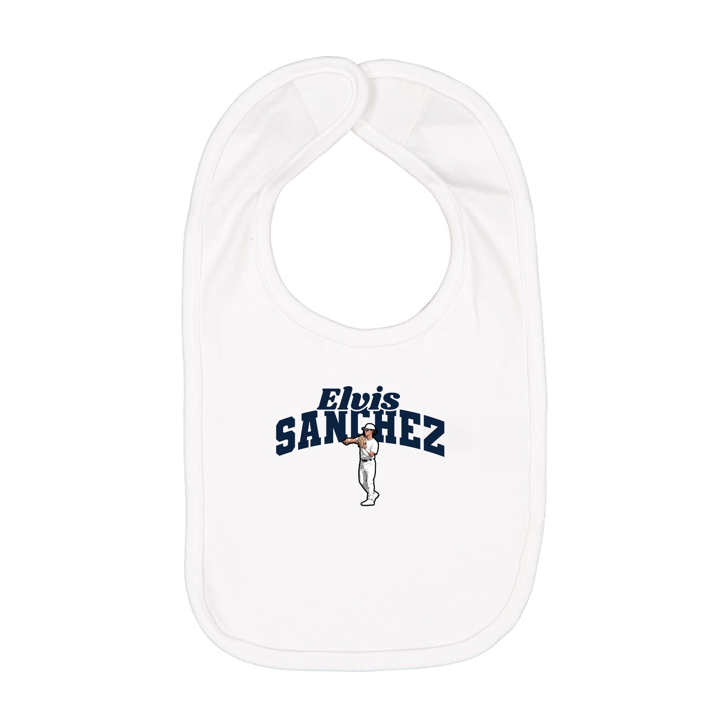 Infant Bib — Signature Arch in White
