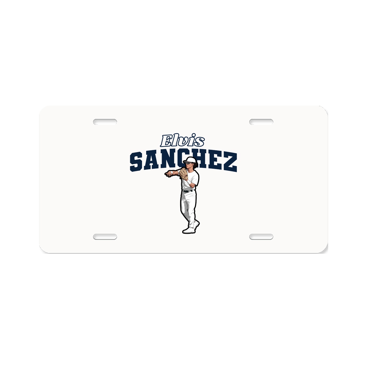 License Plate — Name Arch in Classic