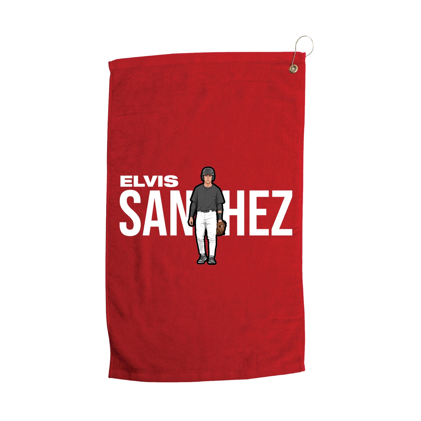Golf Towel — Player Name in Red