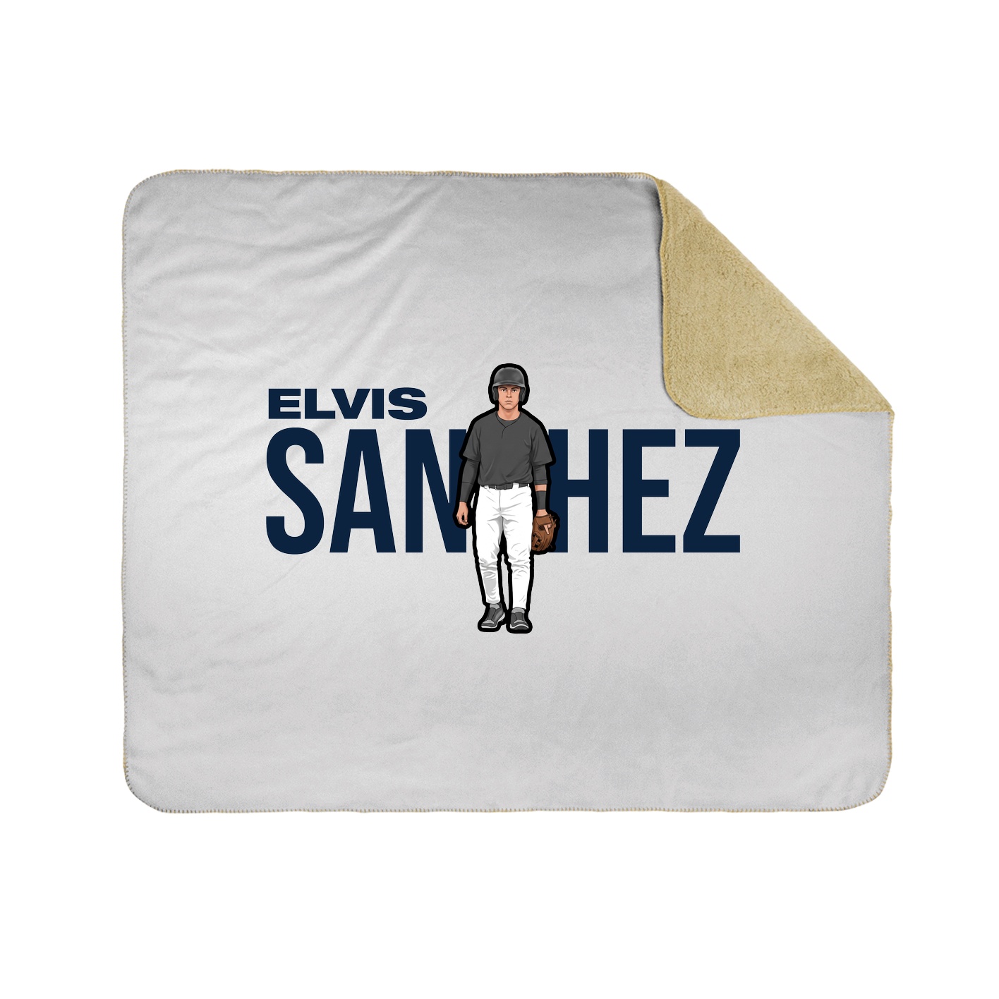 Throw Blanket — Player Name in White