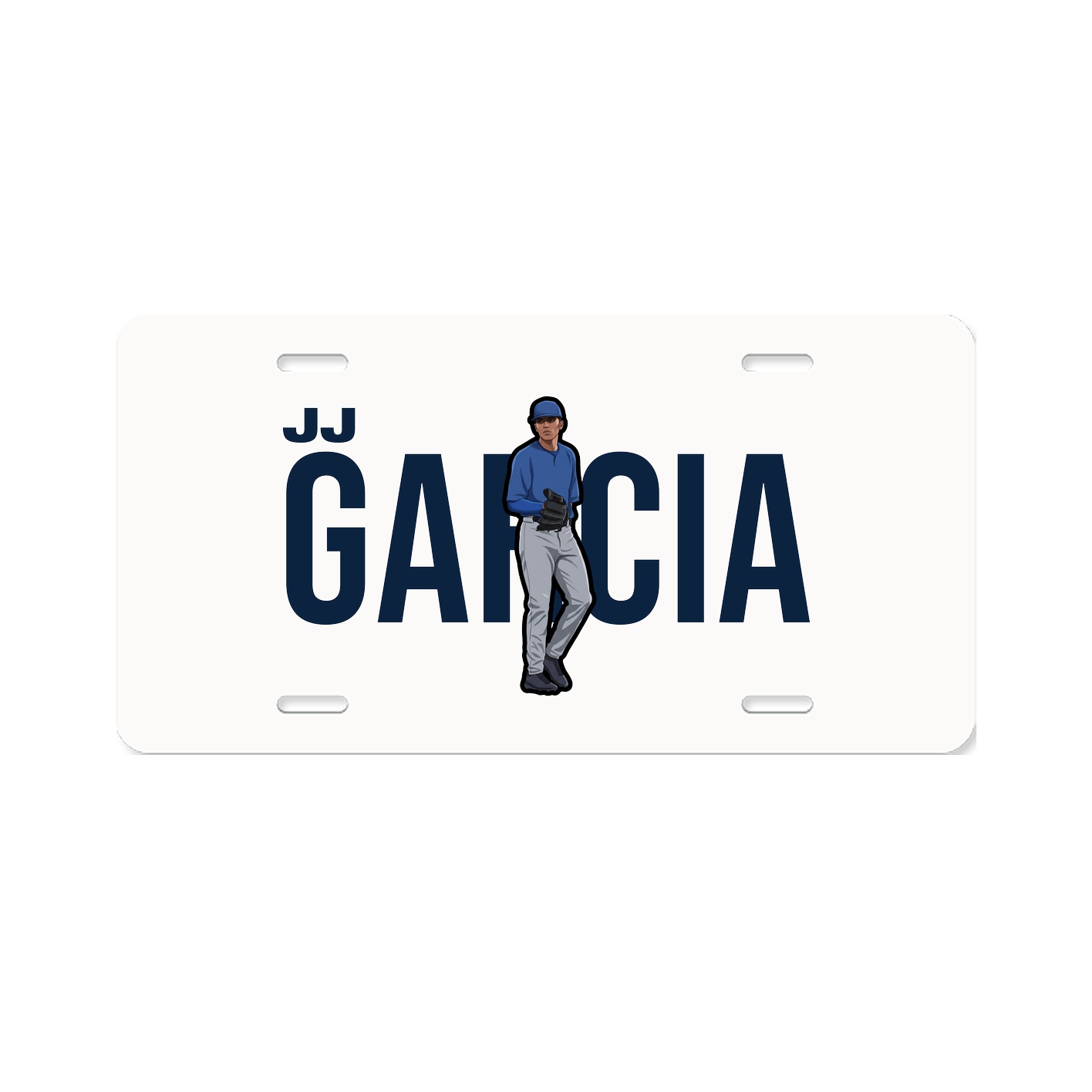 License Plate — Player Name in Classic