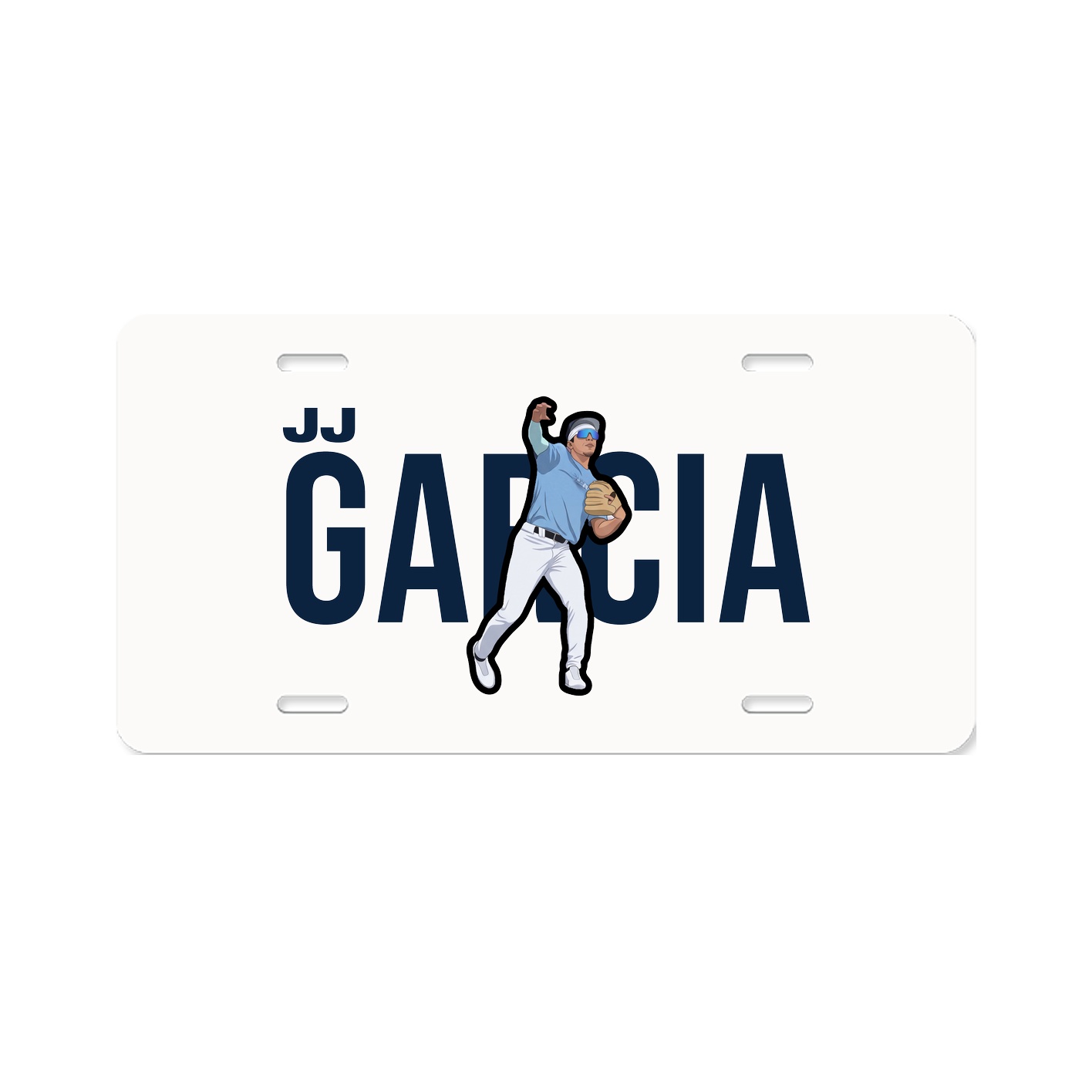 License Plate — Player Name in Classic