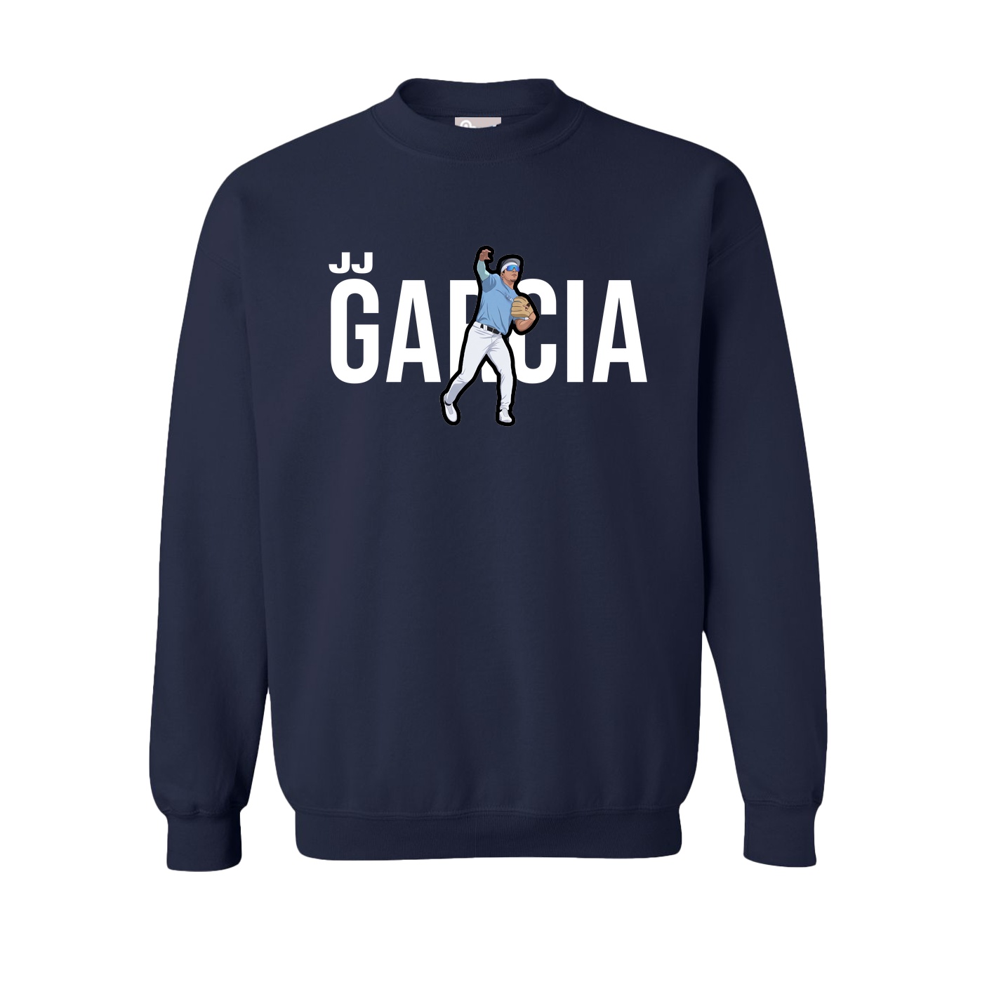 Fleece Crew — Player Name in Navy