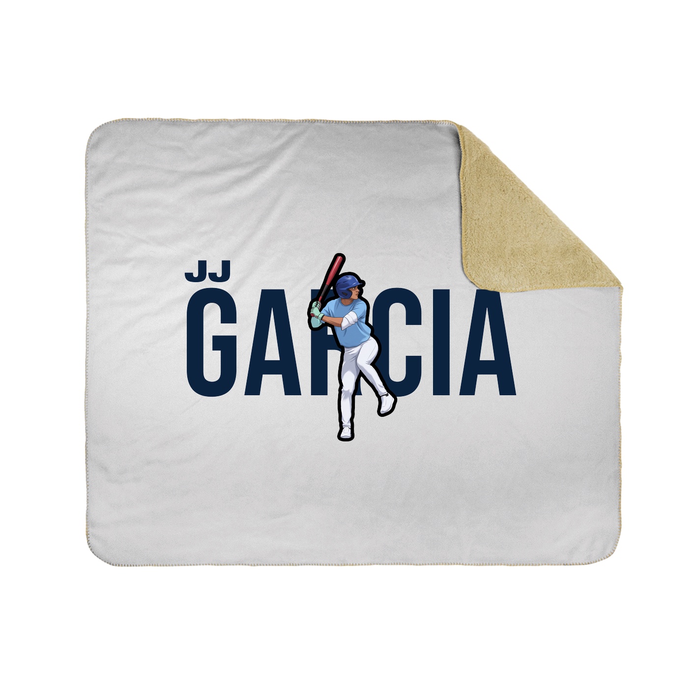 Throw Blanket — Player Name in White