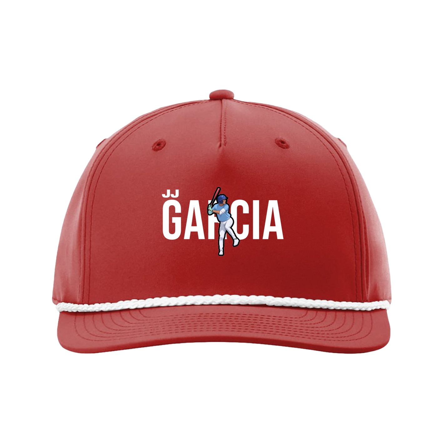 Five-Panel Classic Rope Cap — Player Name in Red